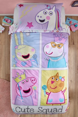 Buy Peppa Pig Cute Squad Duvet Cover And Pillowcase Set From The