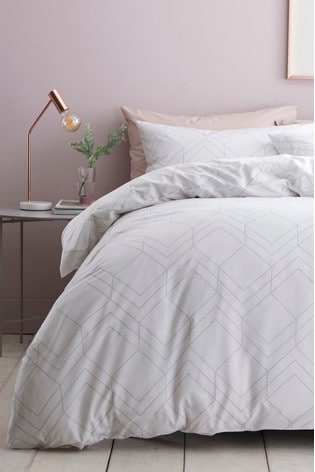 2 Pack Reversible Geo Lines Duvet Cover And Pillowcase Set From The Next Uk - Duvet Bedding Sets Grey 2 Pack Reversible Geo Lines Duvet Cover And Pillowcase Set From The Next Uk - Duvet Bedding Sets Grey