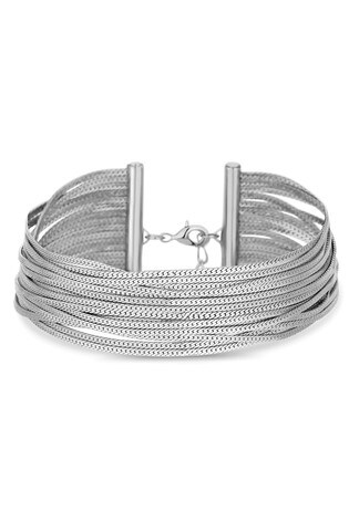 Buy Lipsy Slinky Silver Bracelet from 