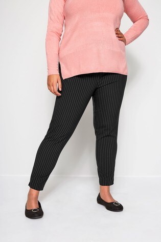 stretch tapered trousers