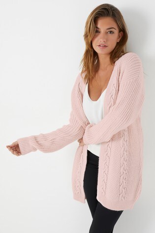 pink cardigan
