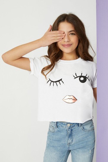 Buy Lipsy Eyelash Girl T-Shirt from the
