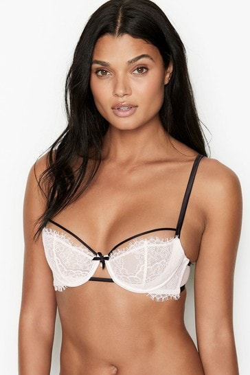 Unlined strappy balconette bra