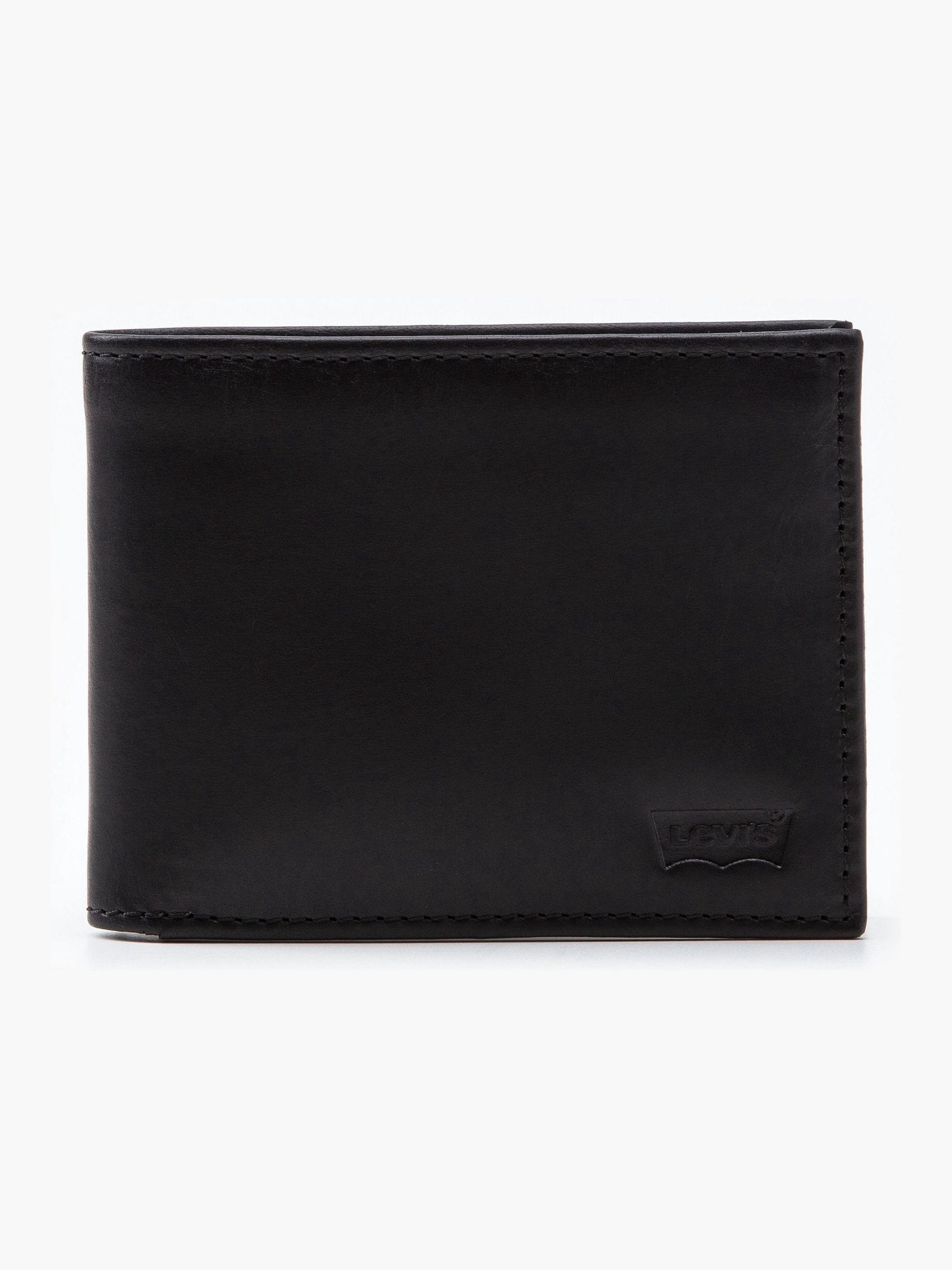 Levi's Damen Schwarz Geldbörse "Levi's Casual Classics Hunte Coin Bifold - Batwin", Rindsleder, Basic, Kleinlederwaren, Mit Münzfach, Aus Rindnap... - Image 3