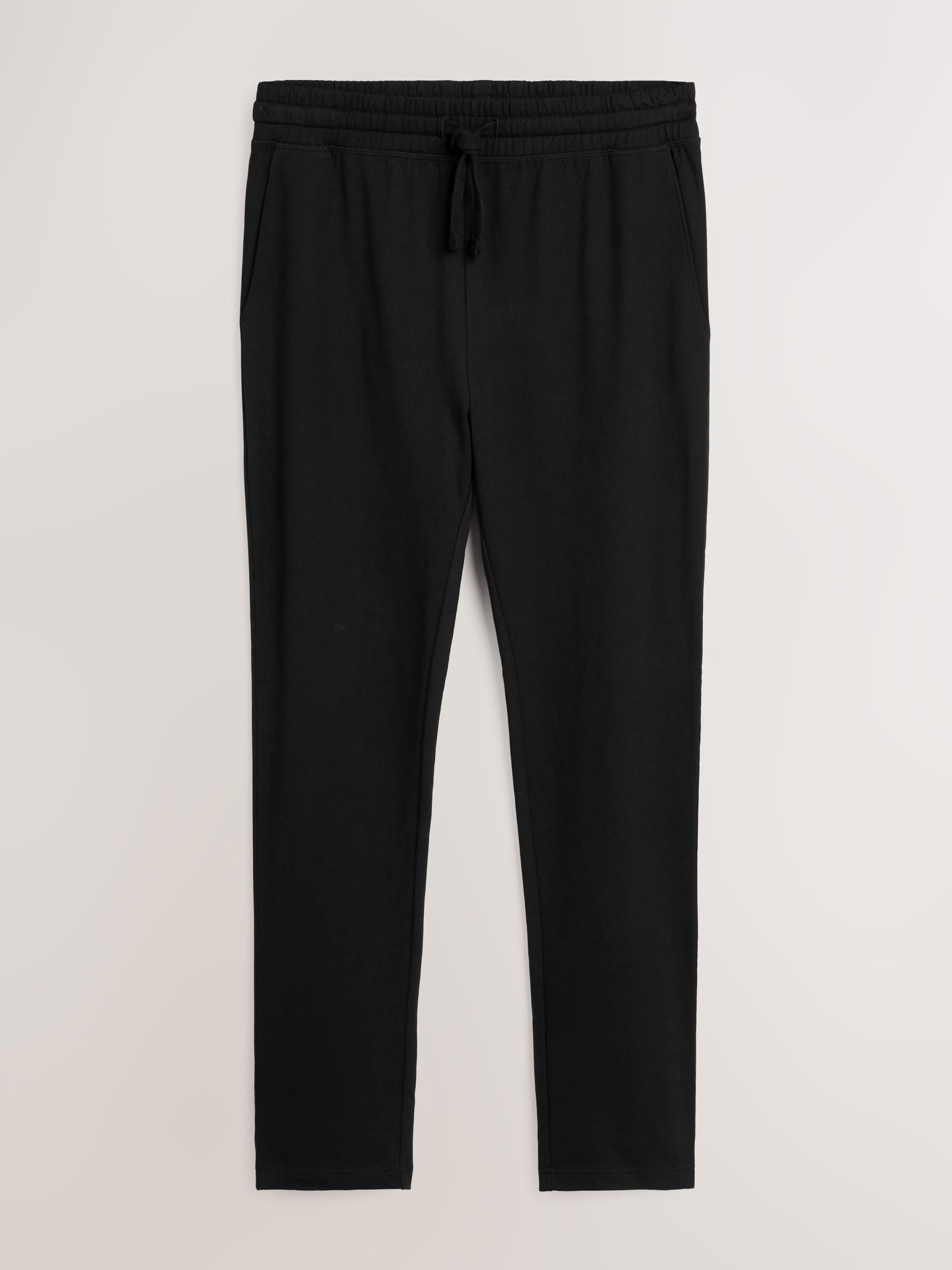 Next Black Open Hem Regular Fit Loopback Joggers