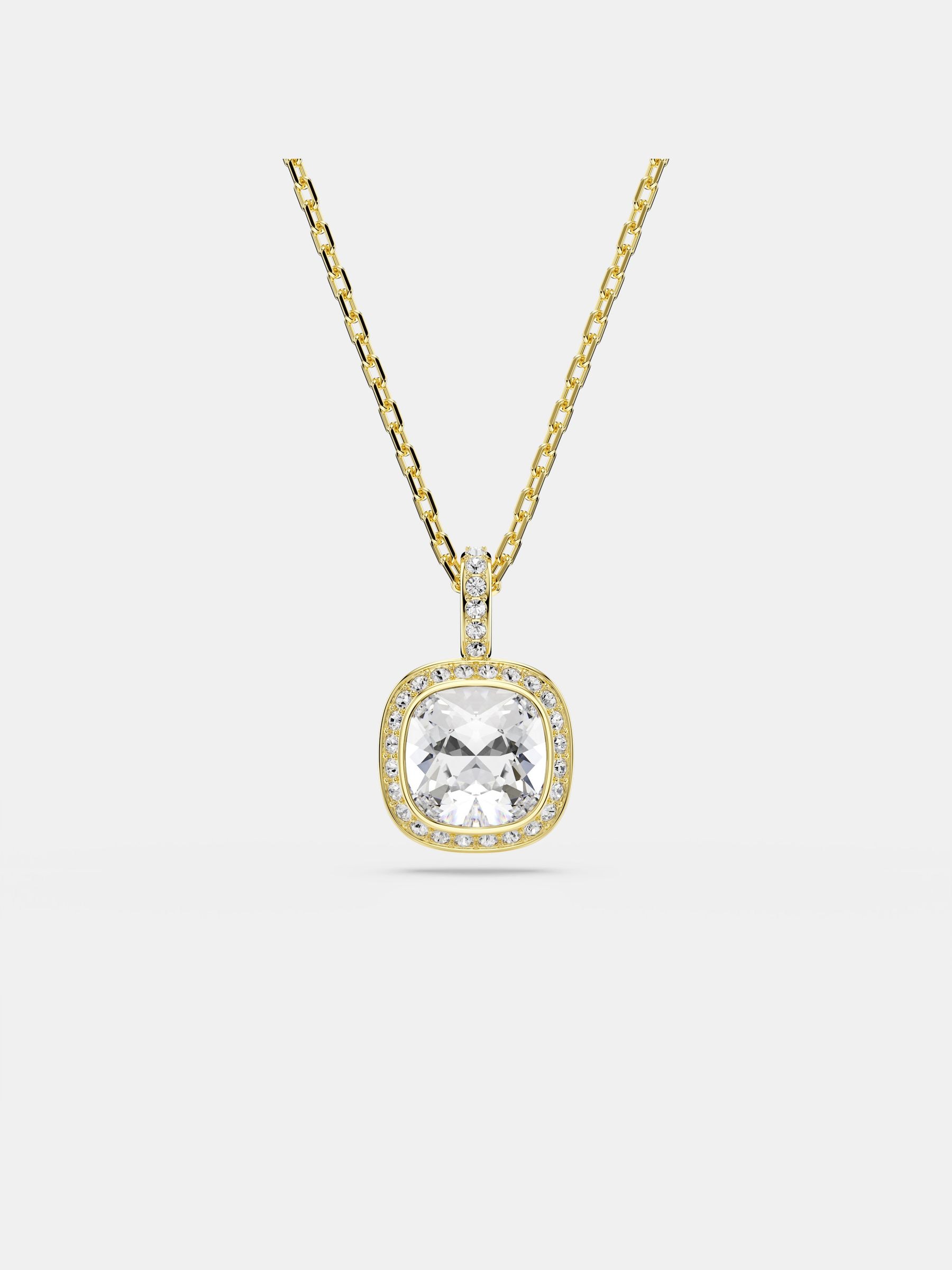 Swarovski Una Angelic Anhänger, Kissenschliff, 18K Goldbeschichtet Weiß - Bild 7