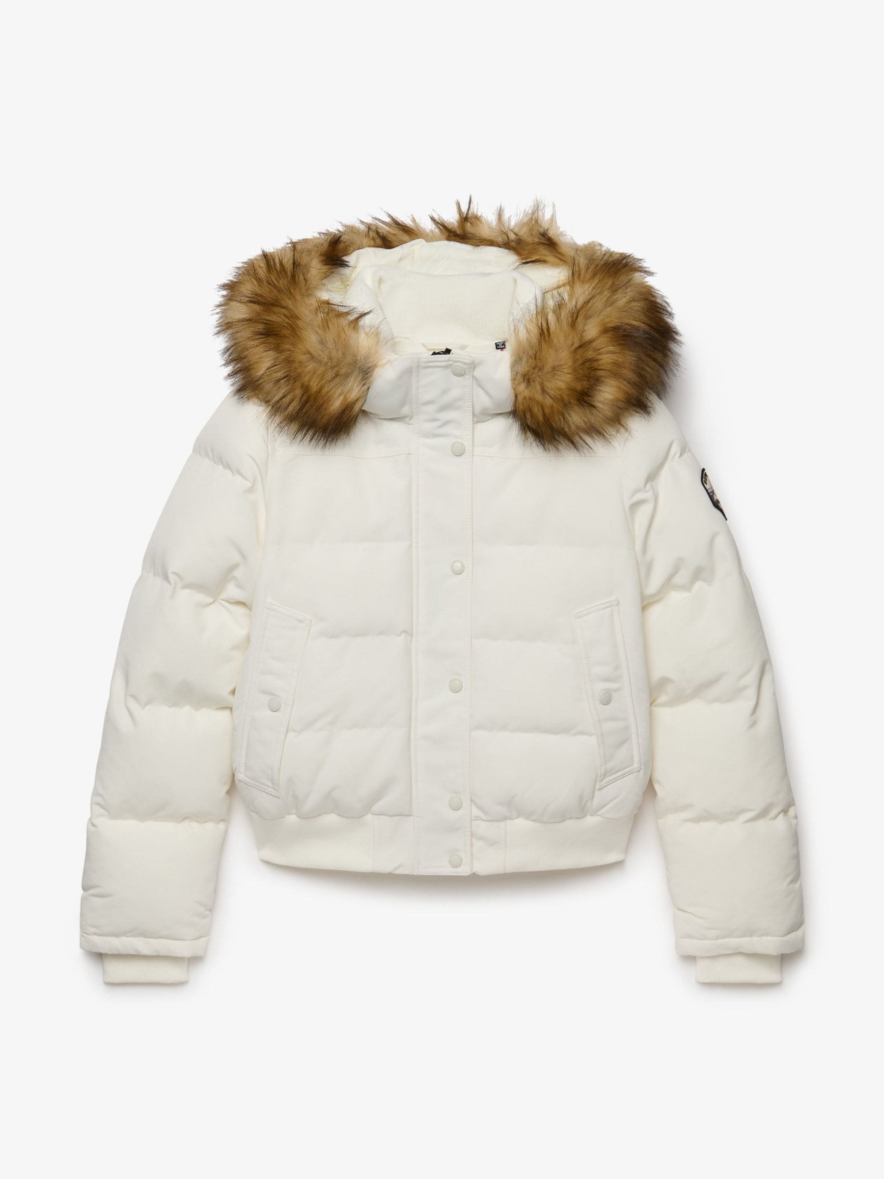Superdry Blanco Everest Hooded Bomber Puffer Coat - Imagen 1