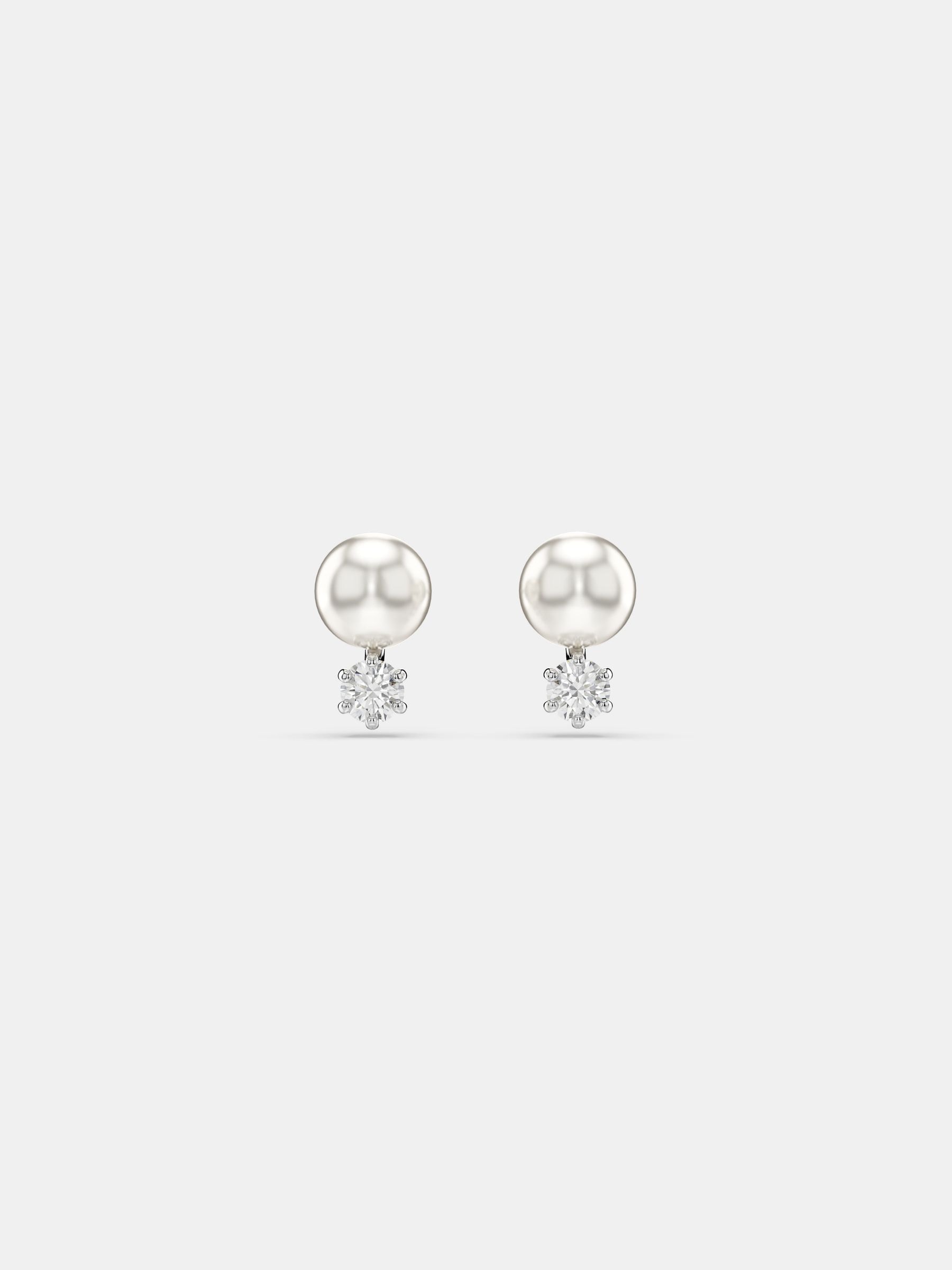Swarovski Donna Grigio - Orecchini Matrix Crystal Pearl - Accessories - One Size - Immagine 3