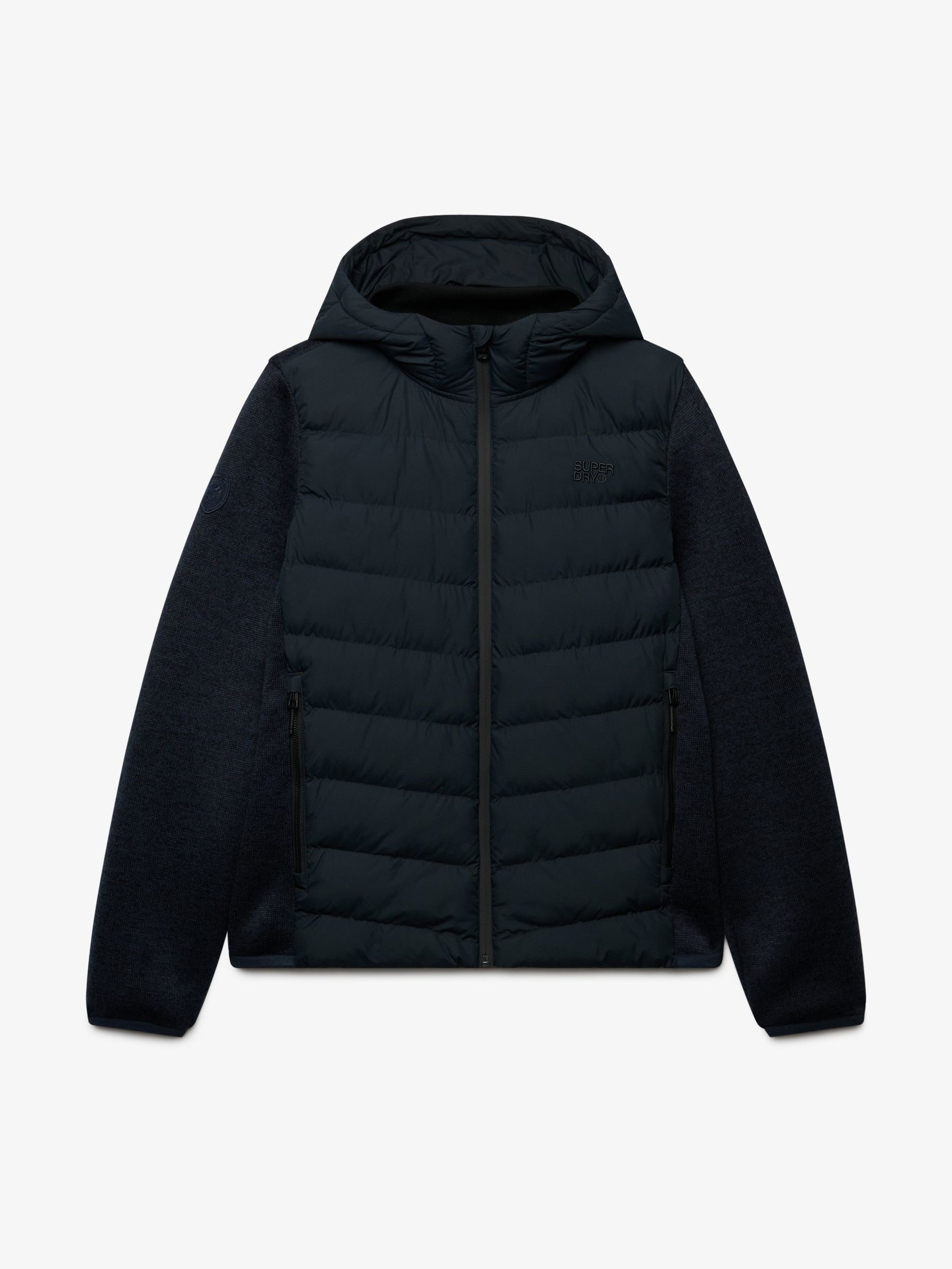 Superdry Uomo Bleu Piumino Con Cappuccio - Immagine 4