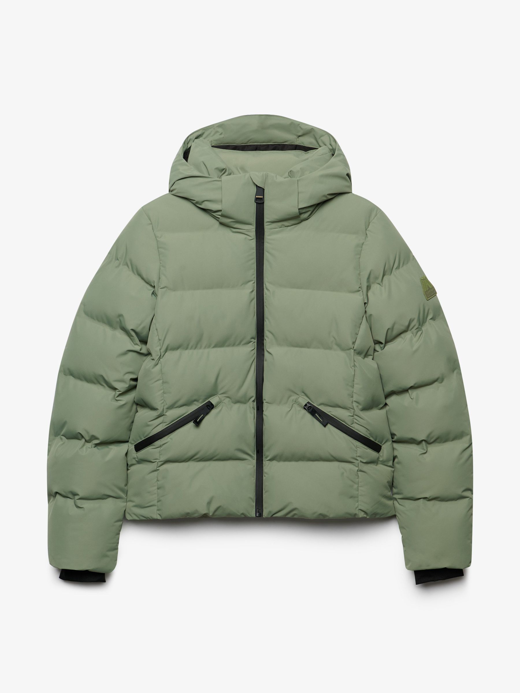 Superdry Damen Beige/Grün Steppjacke "Hooded City Padded Jacket", Gr. S, Light Khaki Steppware, Obermaterial: 100% Polyester, Unifarben, Relaxed Fit No... - Bild 3