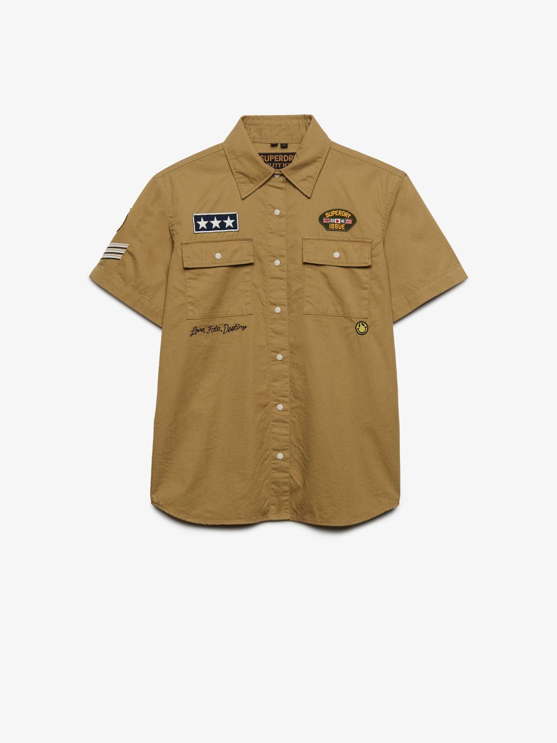 Superdry Damen Braun Scout Kurzärmliges Hemd - Bild 1