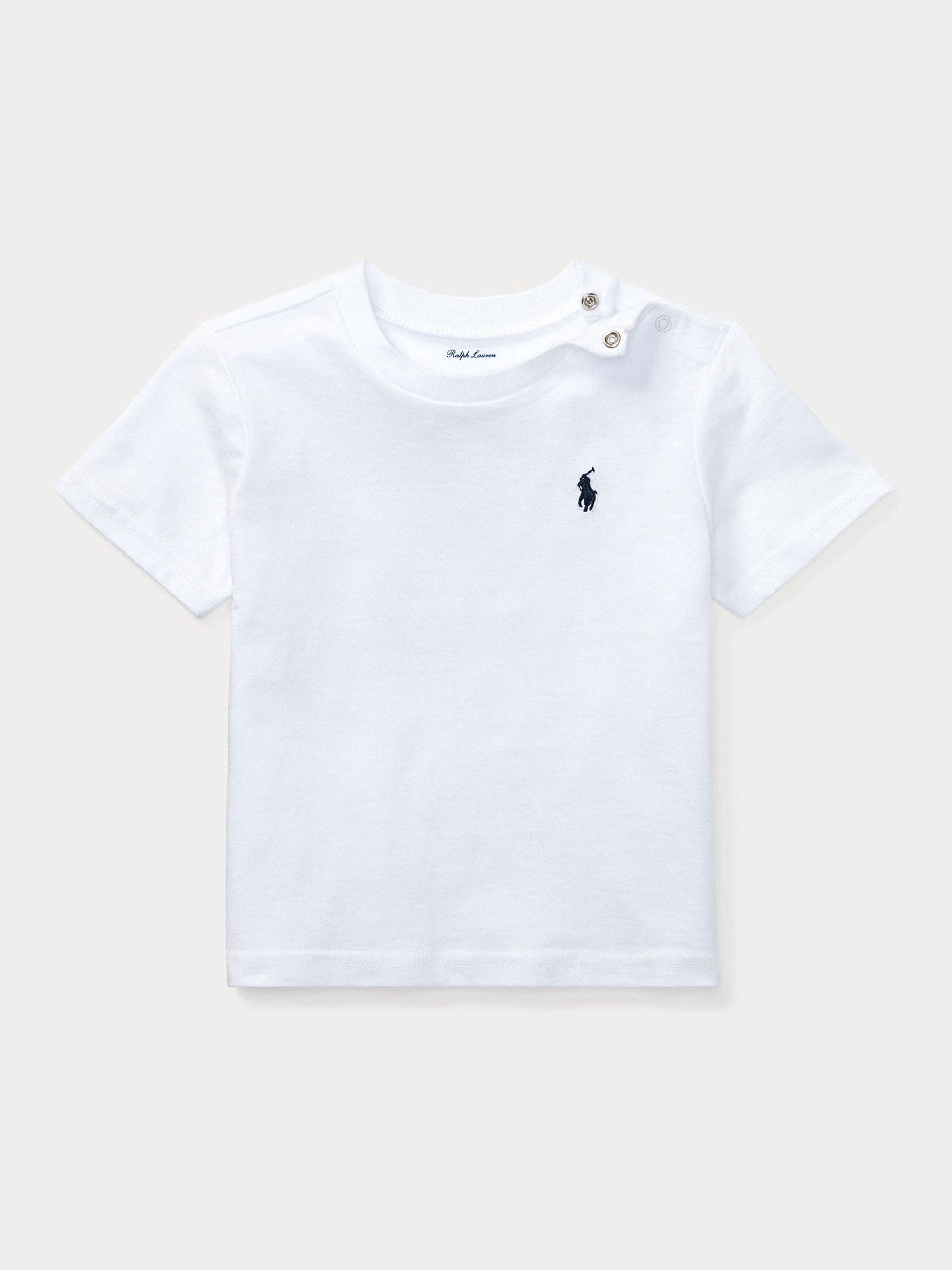 Polo Ralph Lauren White Jersey Logo T-Shirt