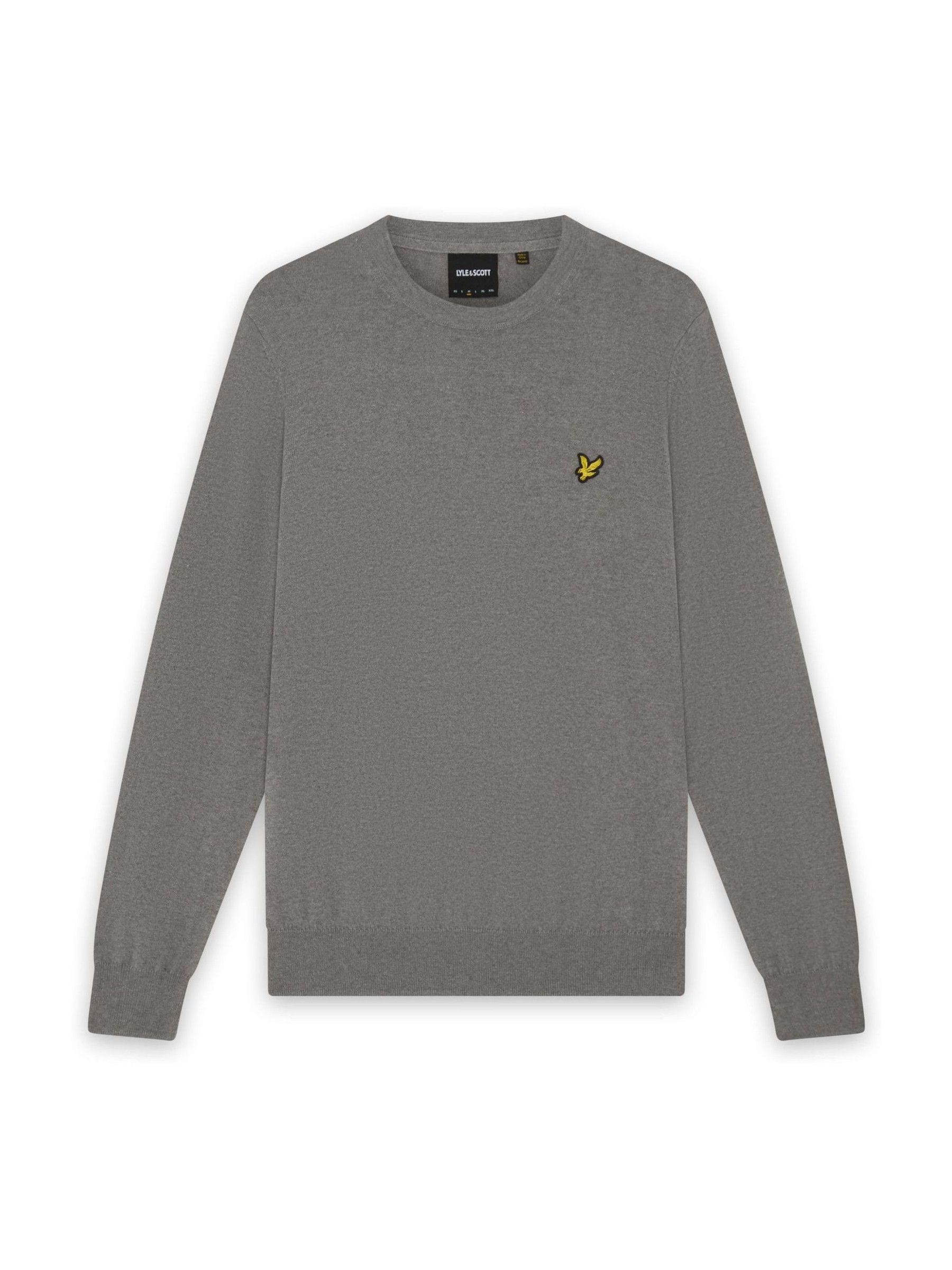 Lyle and Scott, Herren, Pullover, pullover it rundhalsausschnitt aus erino-bauwolle, Grau, (M) - Bild 5