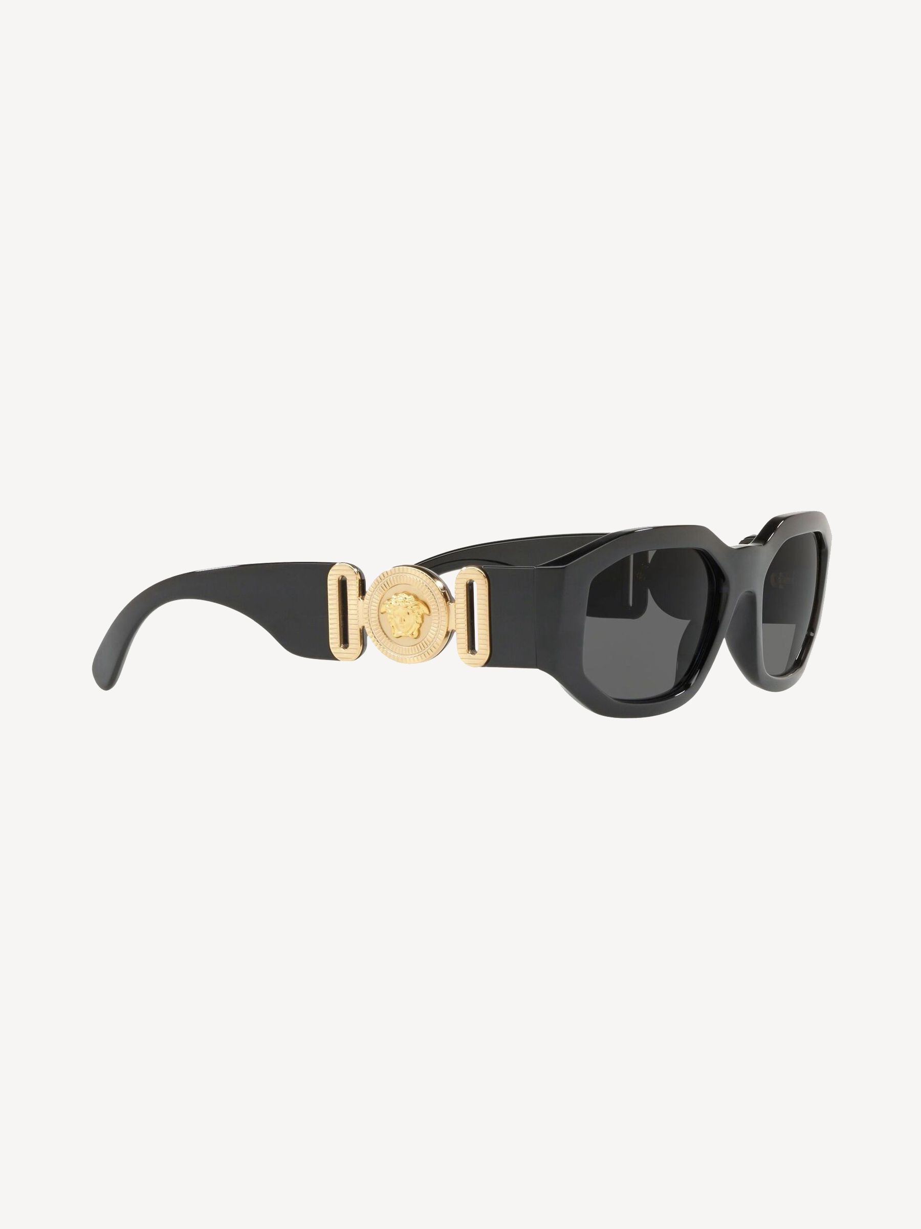 Versace Gold Black Medusa Biggie Sunglasses