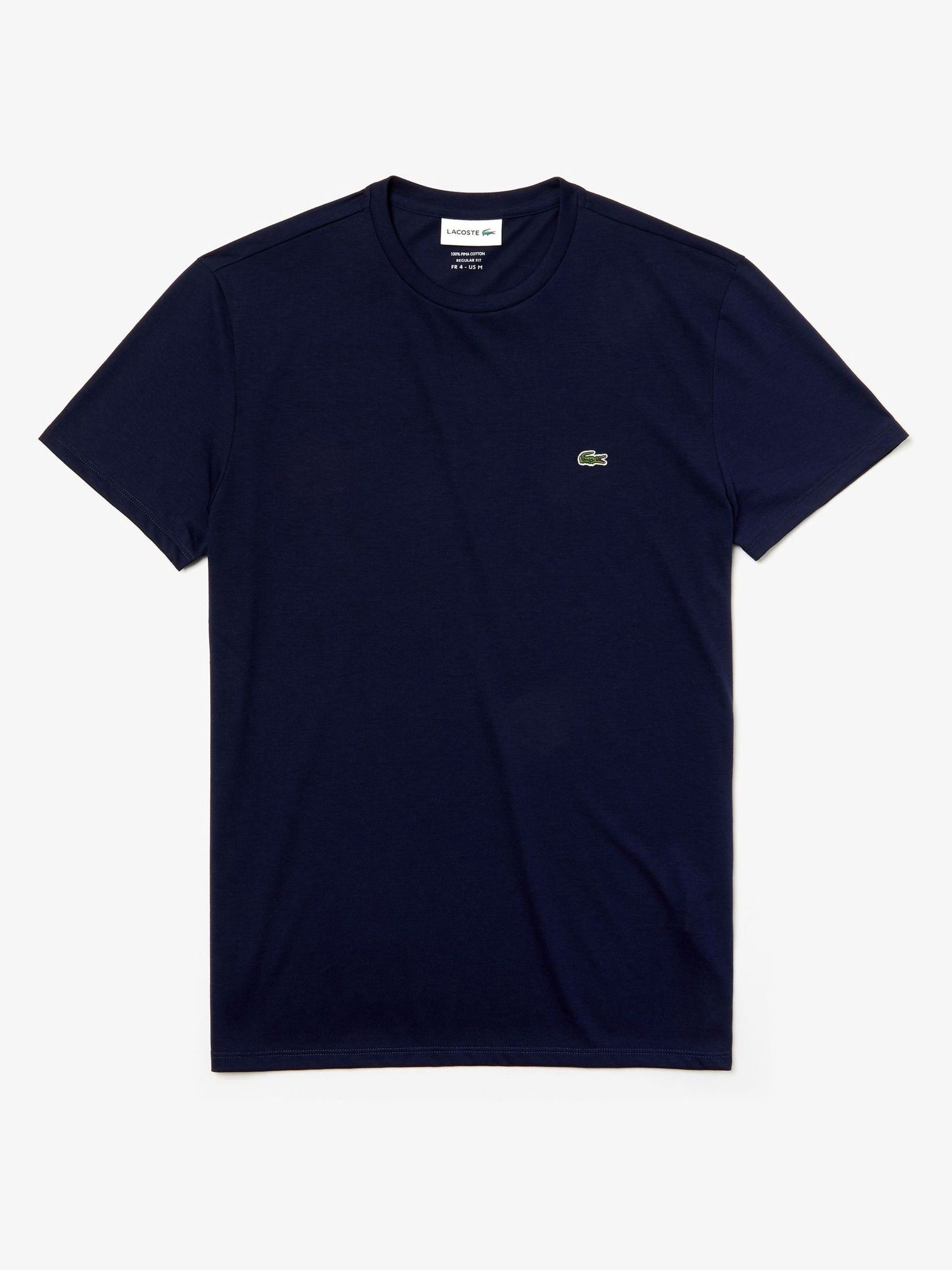 Lacoste Tričko Cotton's Krátky Rukávom A Výstrih Pod Krk