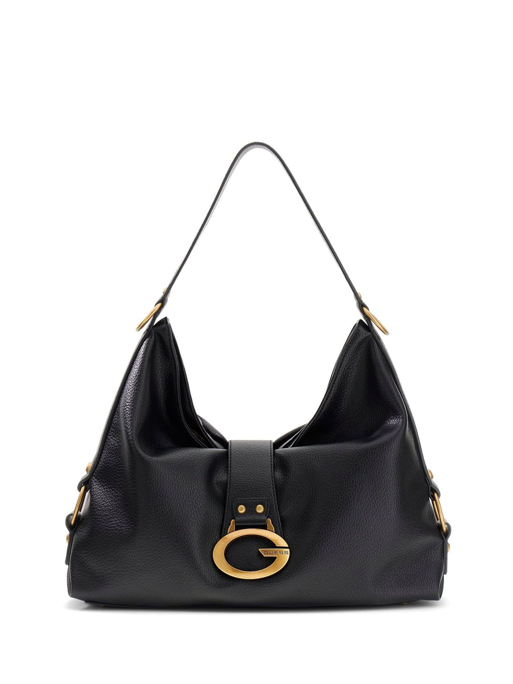Guess Donna Nera/Oro Borsa Shopper Con Logo - Immagine 7