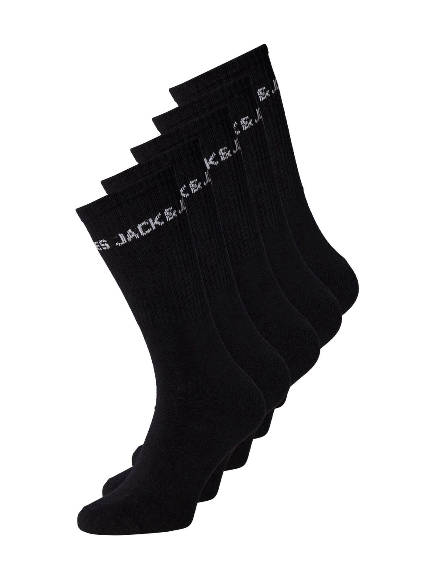 5PACK Socken Jack and Jones hoch schwarz (12179475-black) uni - Bild 8