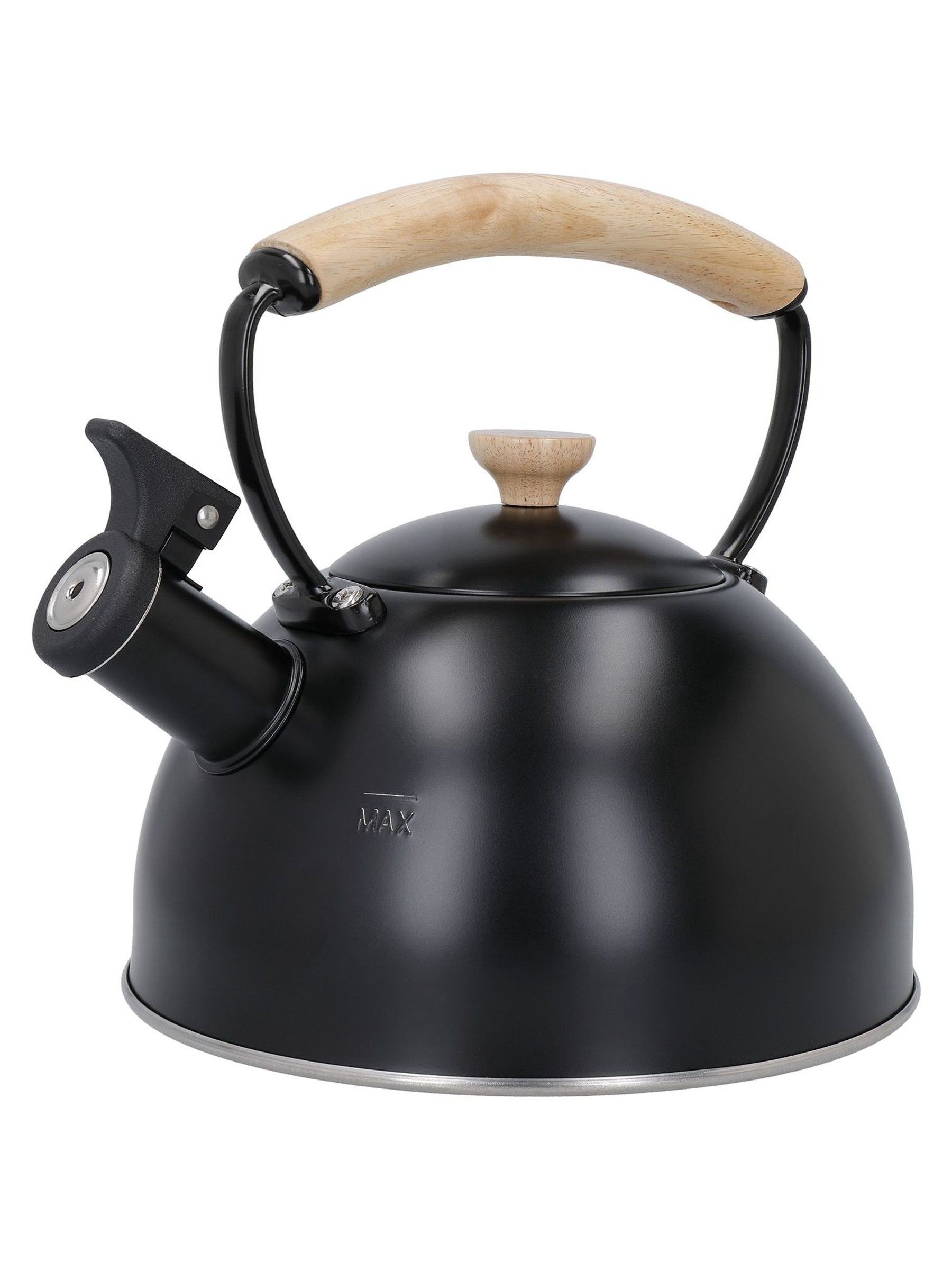 La Cafetiere Black 16L Whistling Kettle