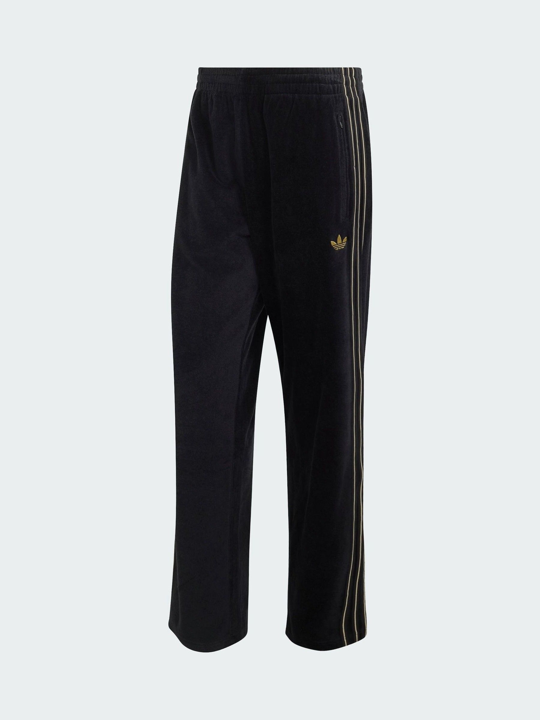 Adidas Originals Donna Nero Pantaloni Della Tuta Firebird In Velluto - Immagine 4