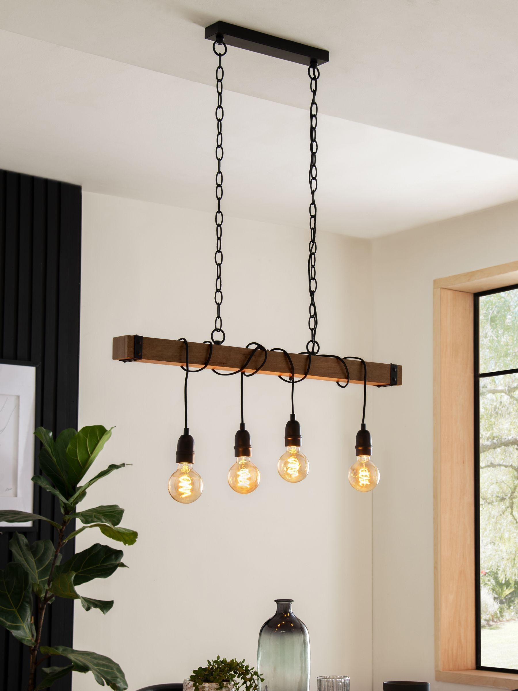 Next Bronx - Lineare 4-Flammige Pendel-Deckenleuchte