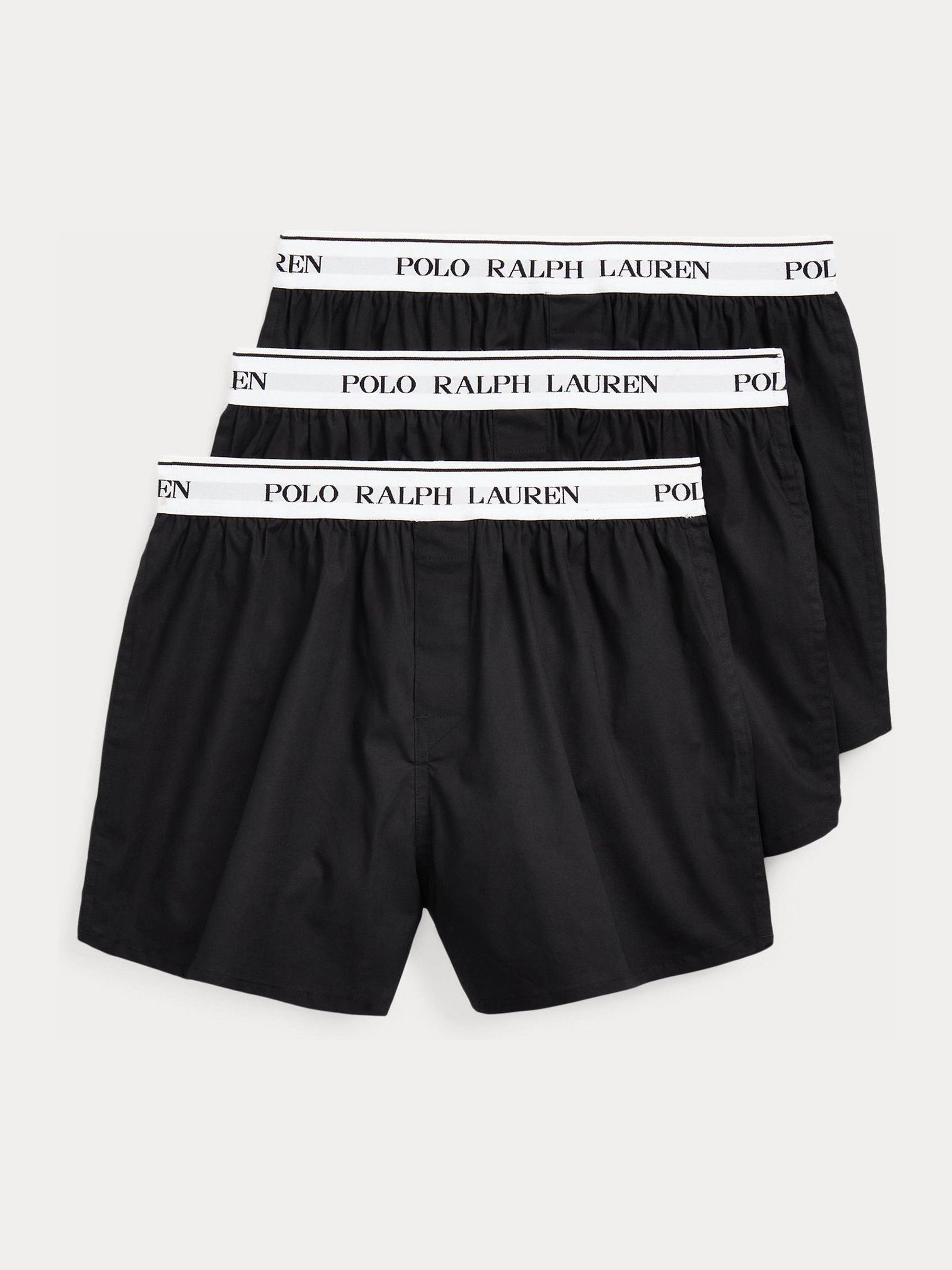 Ralph Lauren Herren Schwarz Boxershorts Polo Stretch Cotton Slim Fit Trunks 3-Pack Mittel - Image 5