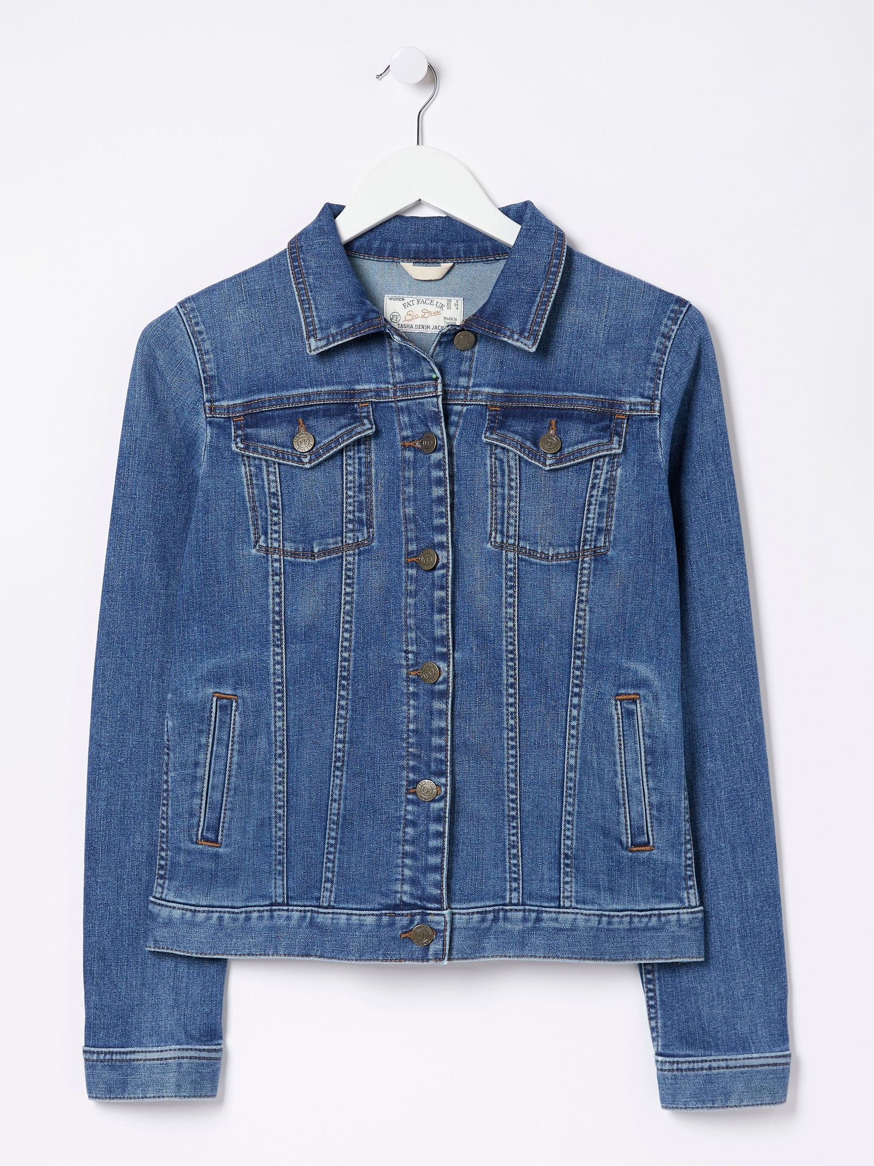 Fat Face Fatface Tasha Blue Denim Jacket