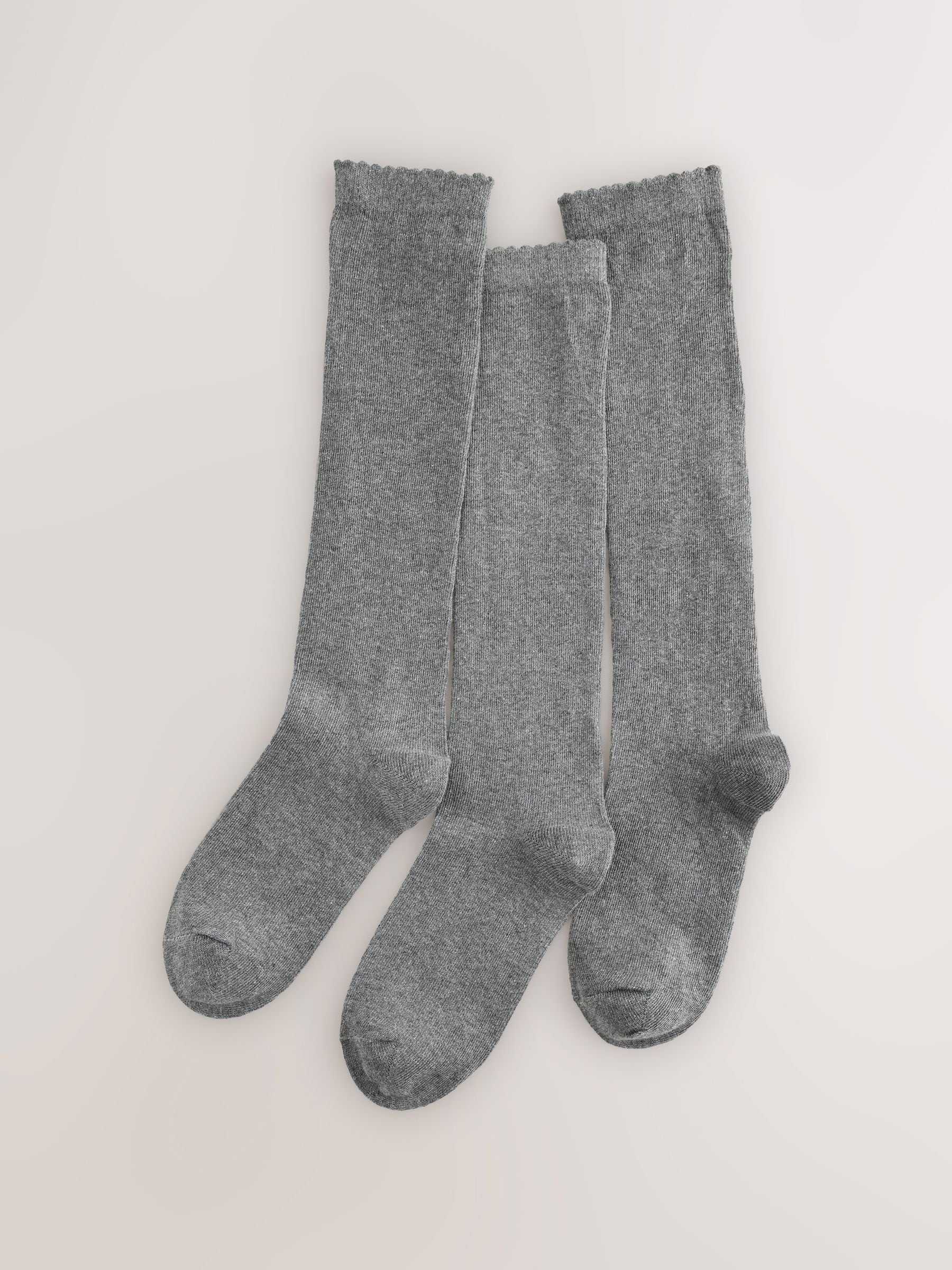 Next School Grey Cotton Rich Knee High Schools Socks 3 Pack