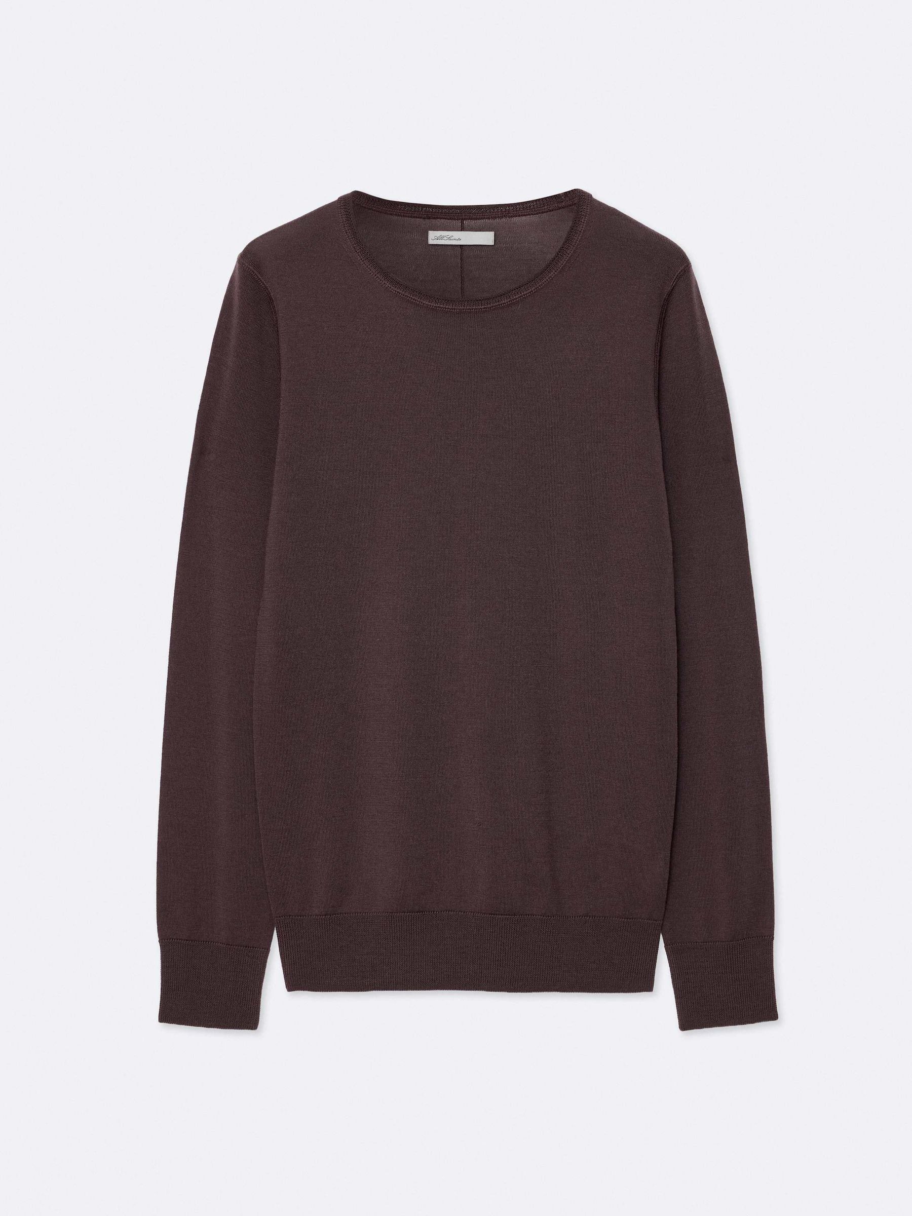Allsaints Damen Lila Coyte Rundhalsausschnitt In Vino Purple - Bild 4