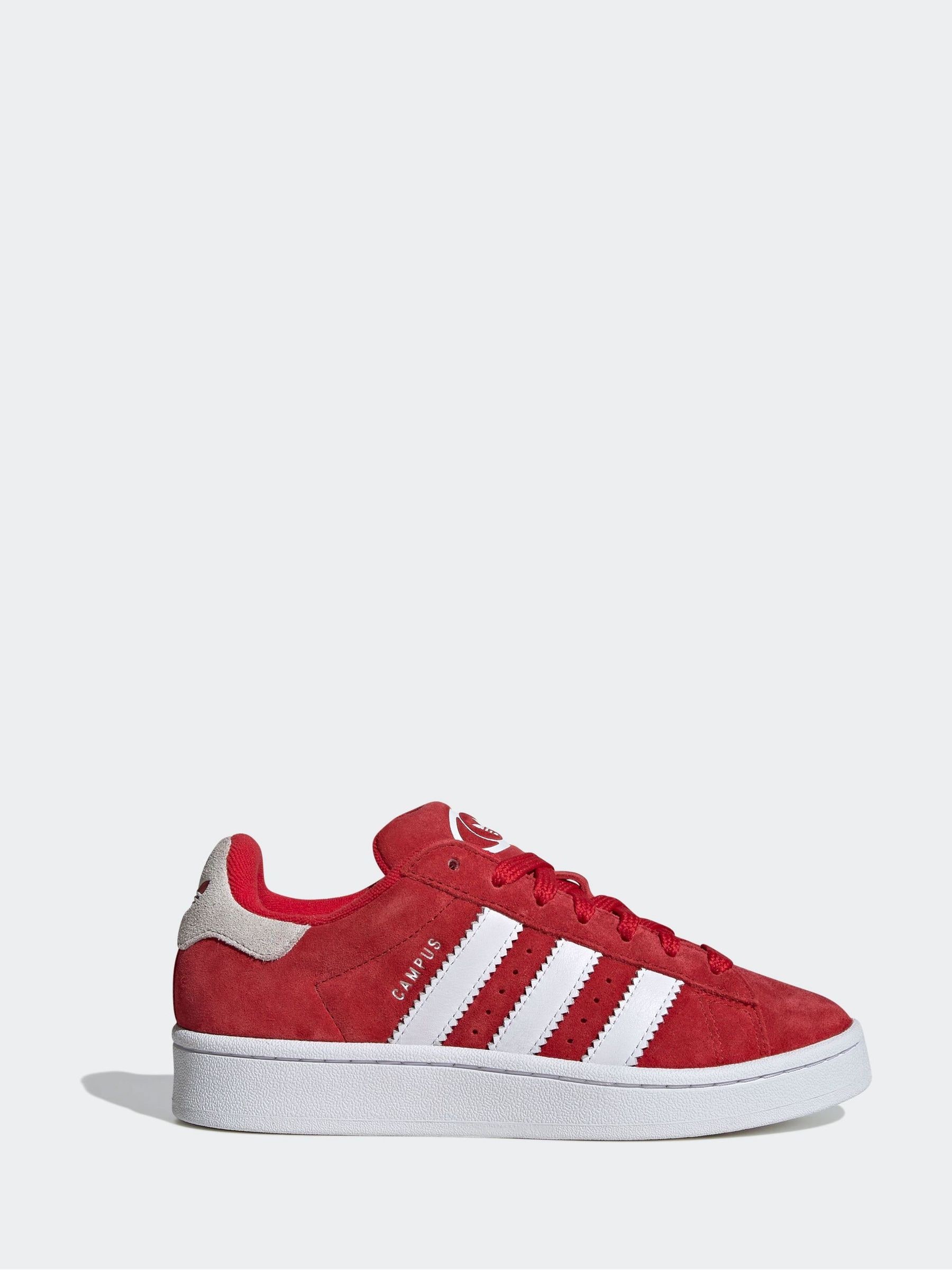 Adidas Originals Ragazzo Rosso Campus 00Scarpe Da Ginnastica Con Lacci - Immagine 1