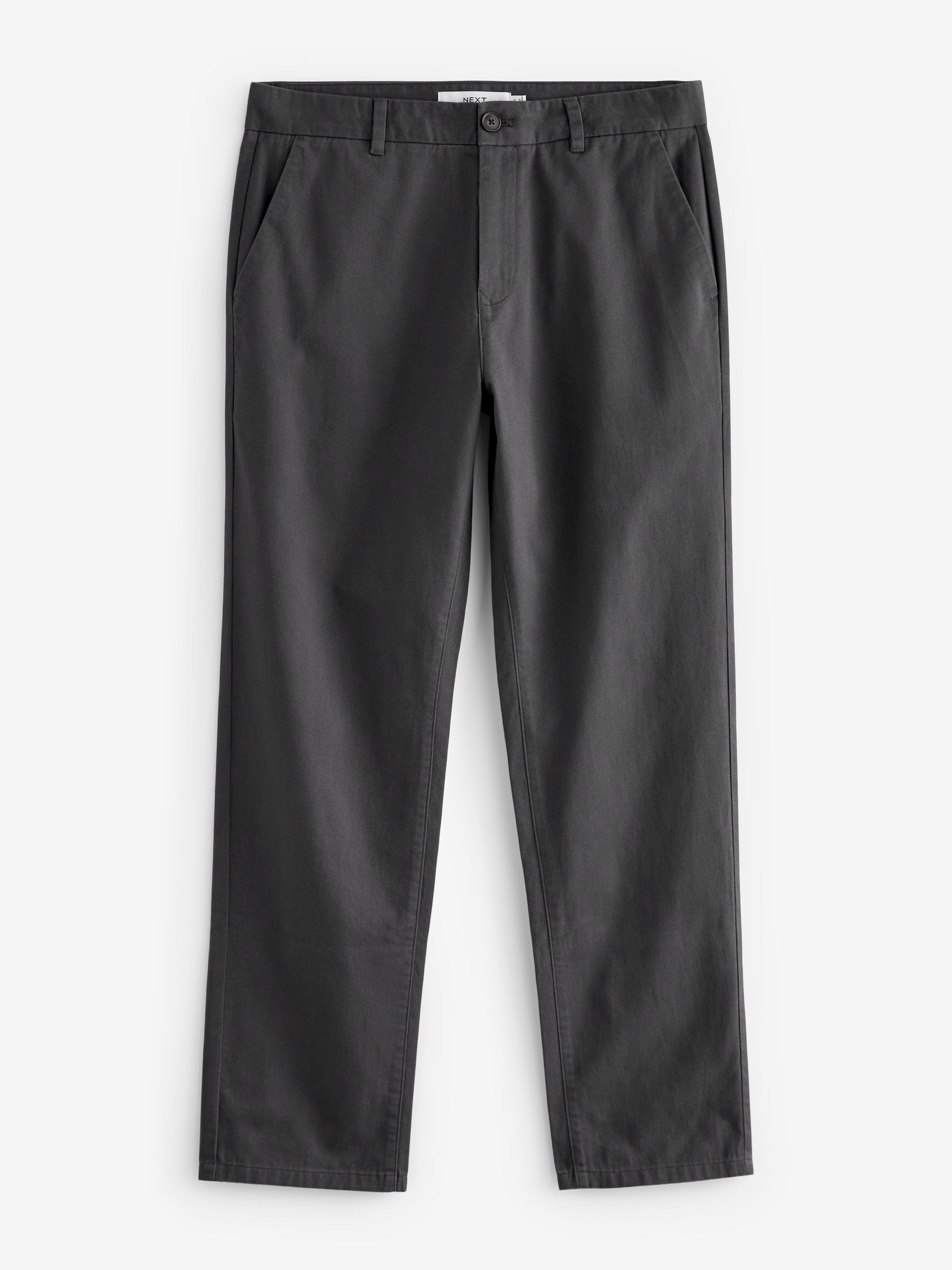 Next Grigio Pantaloni Chino Vestibilità Dritta