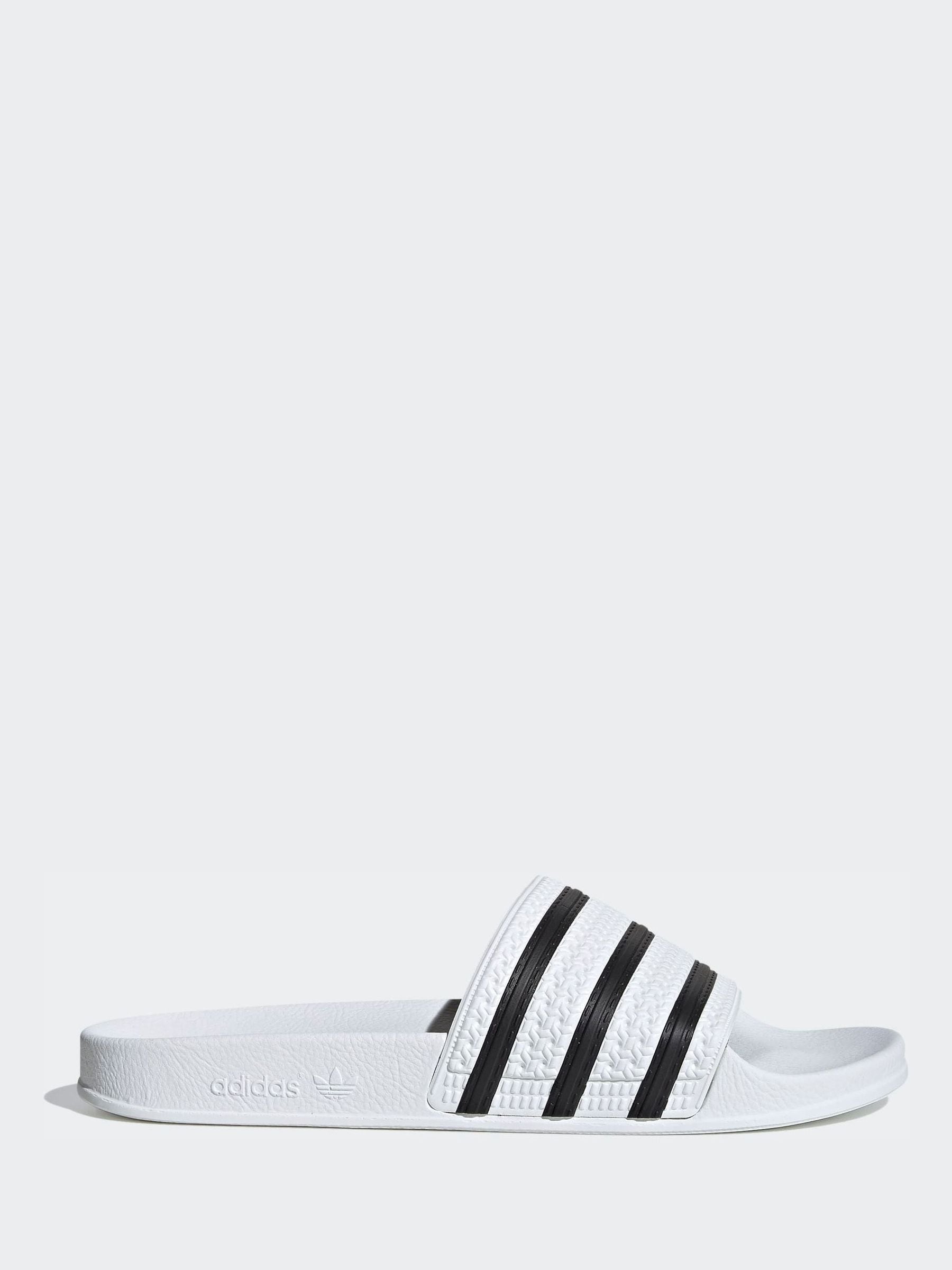 Adidas Originals Hombre Blanco Adilette Slides - Imagen 1