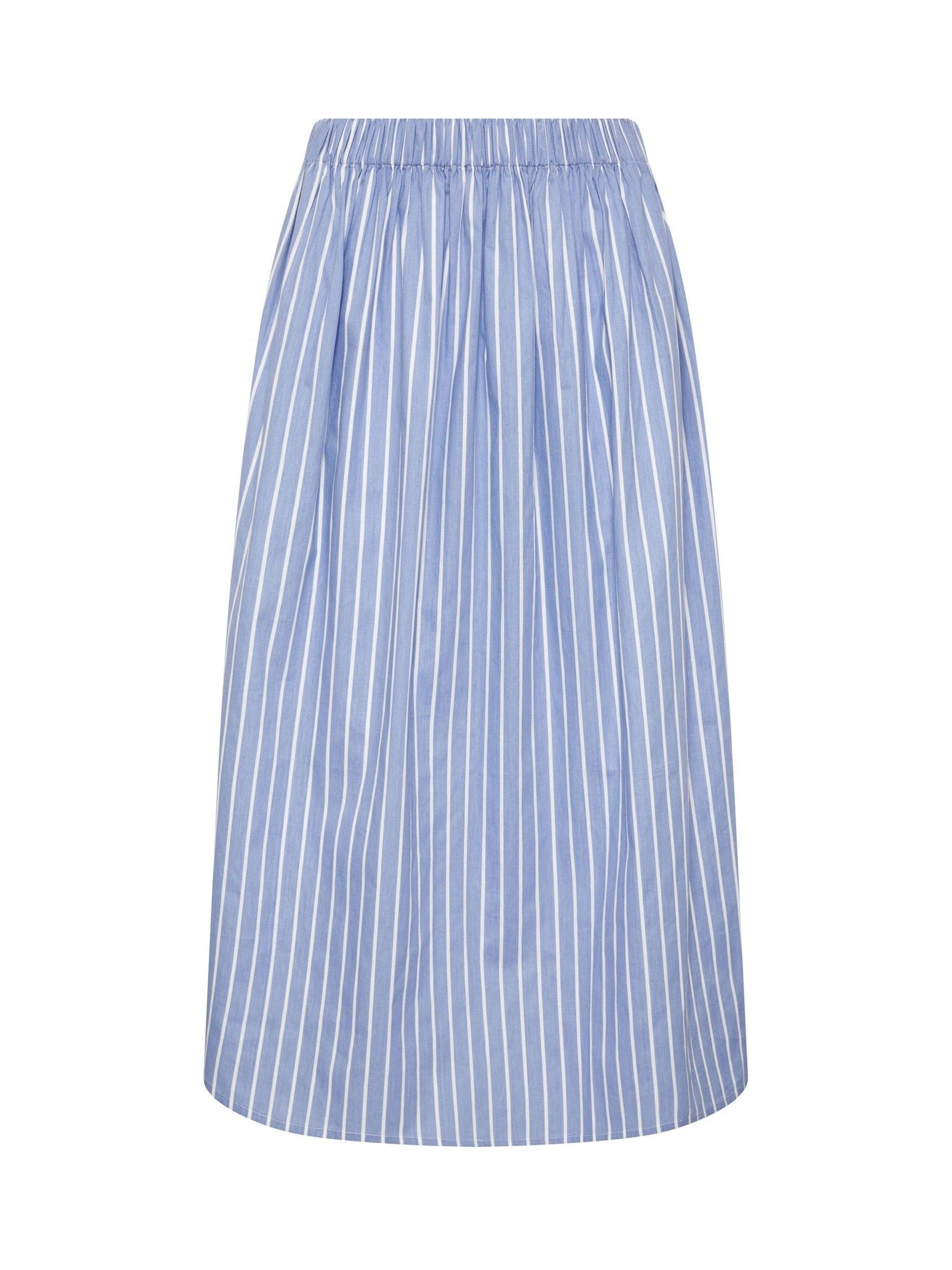 Pixiegirl Petite Damen Blau Stripe Maxi Skirt - Image 1