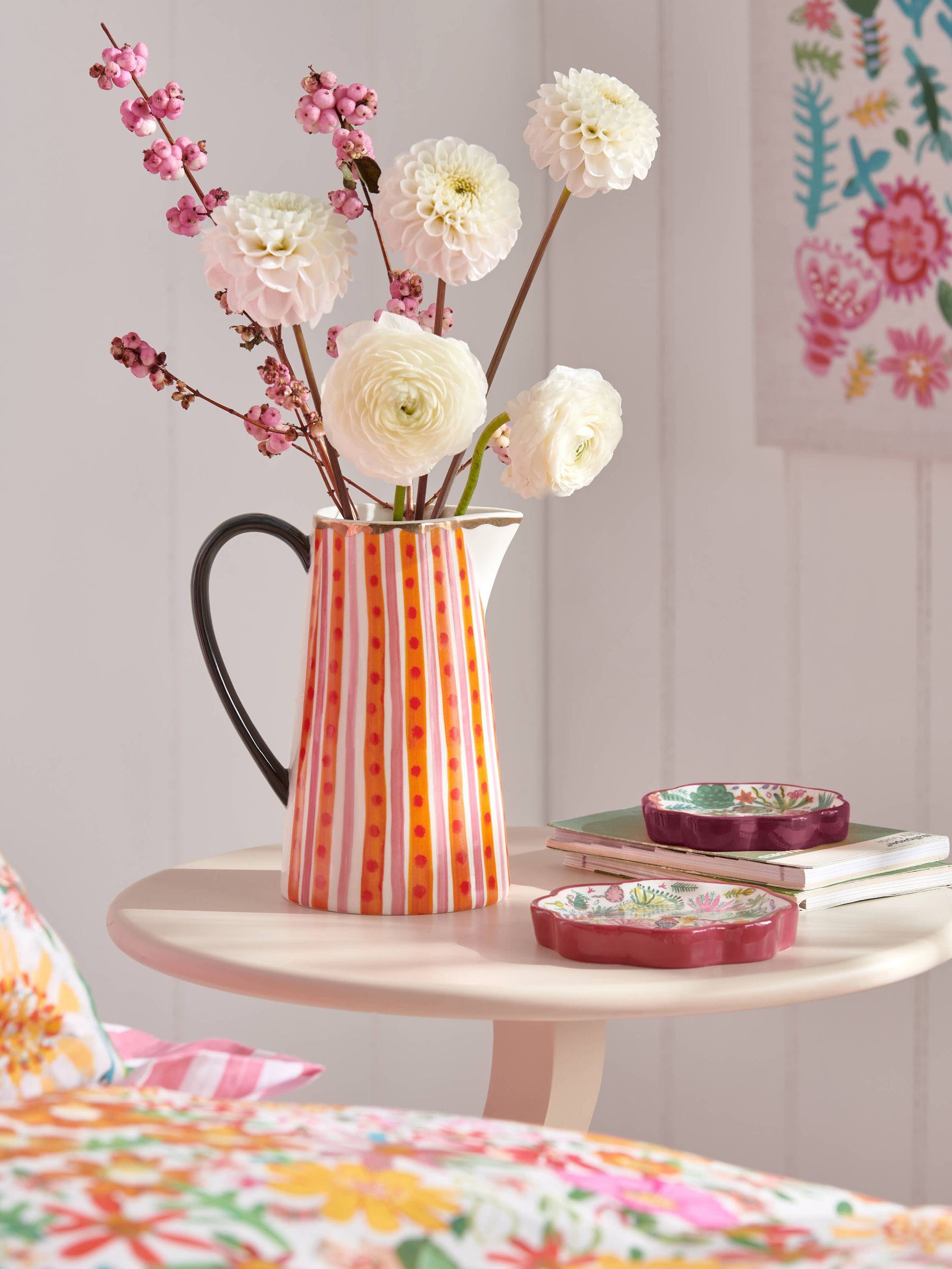 Lucy Tiffney Stripe Vase Jug