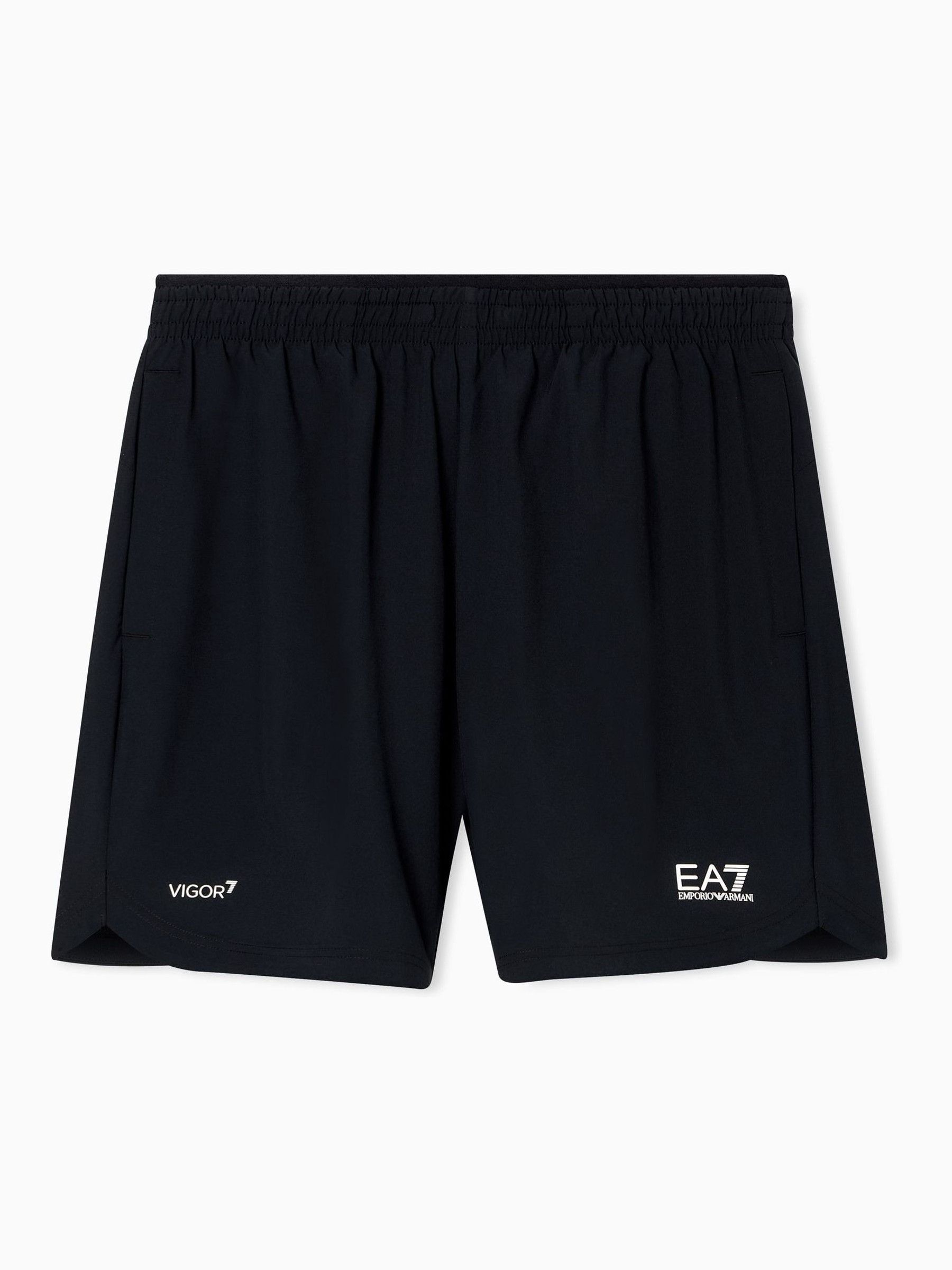 Ea7 Mannelijk Zwart Regular-Fit Logo Shorts