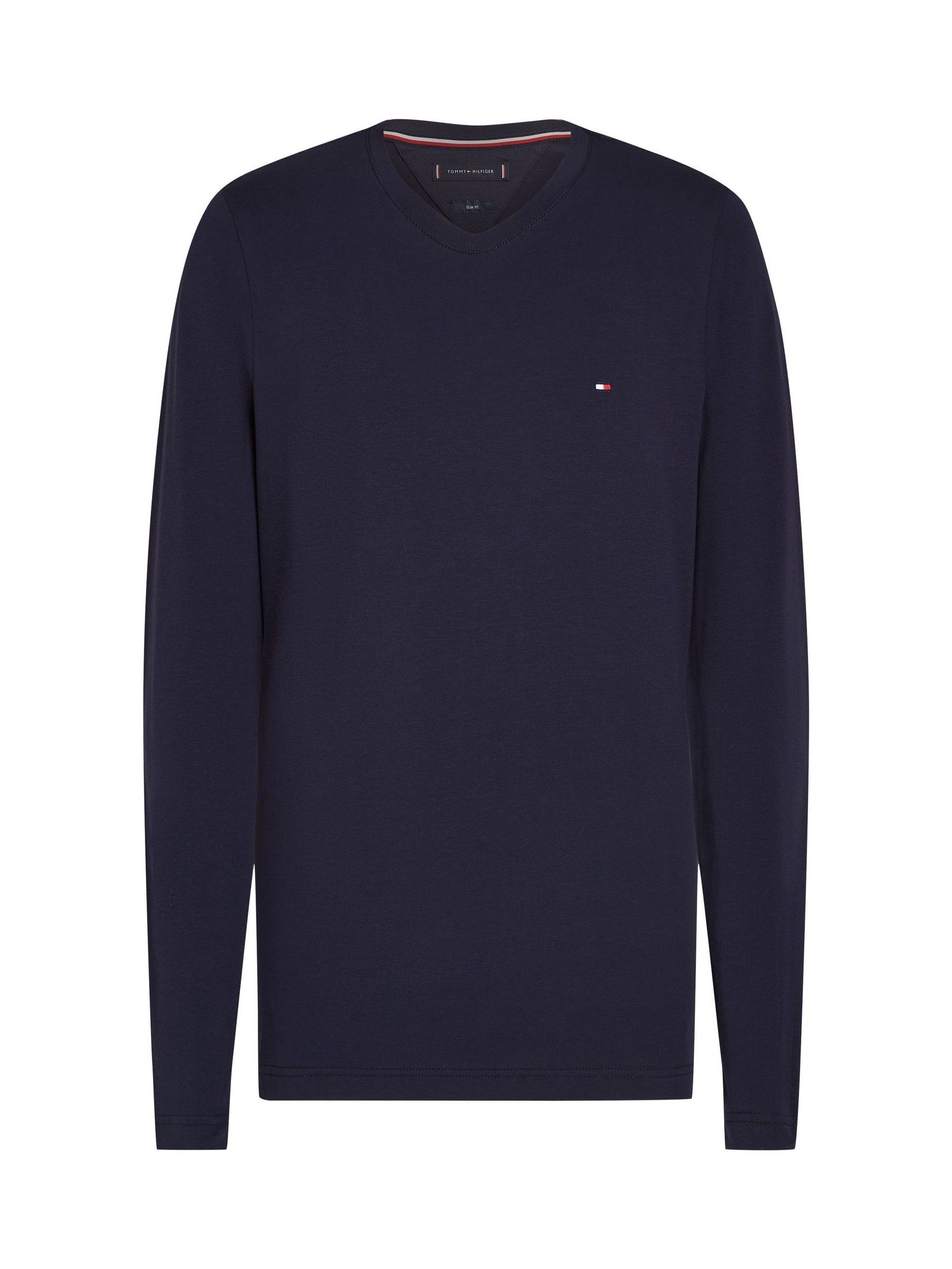 Tommy Hilfiger Herren Langarmshirts Blau Gr. Übergröße XXL - Bild 11