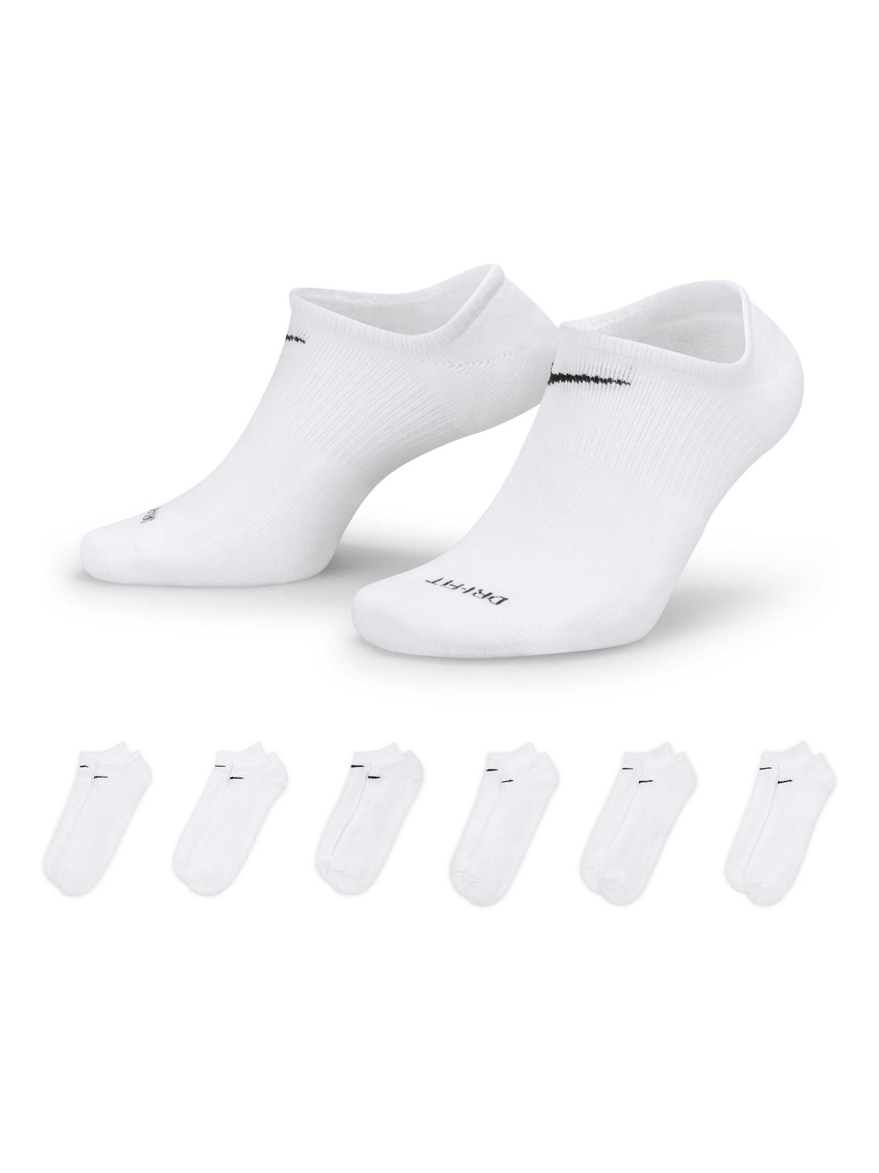 Nike Blanco Pack De 6 Calcetines Invisibles Ligeros Para Uso Diario De - Imagen 1