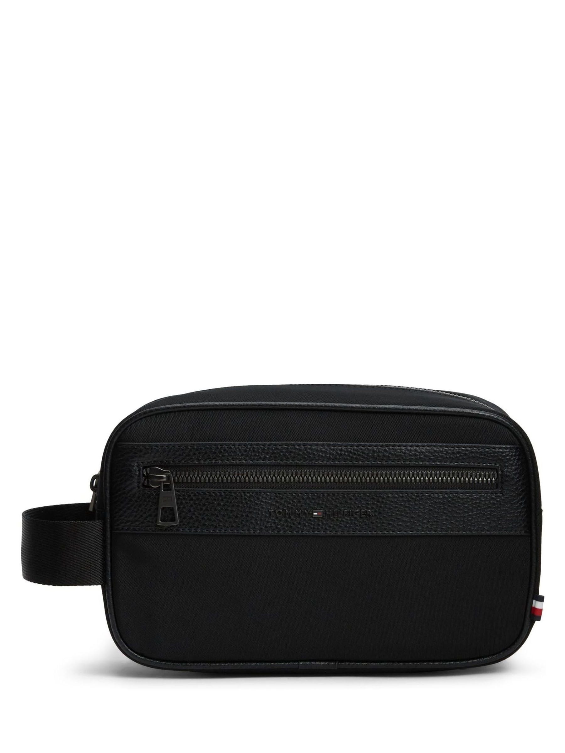 Tommy Hilfiger Herren Schwarz Kosmetiktasche Th Repreve Washbag Am0am14514 - Image 4
