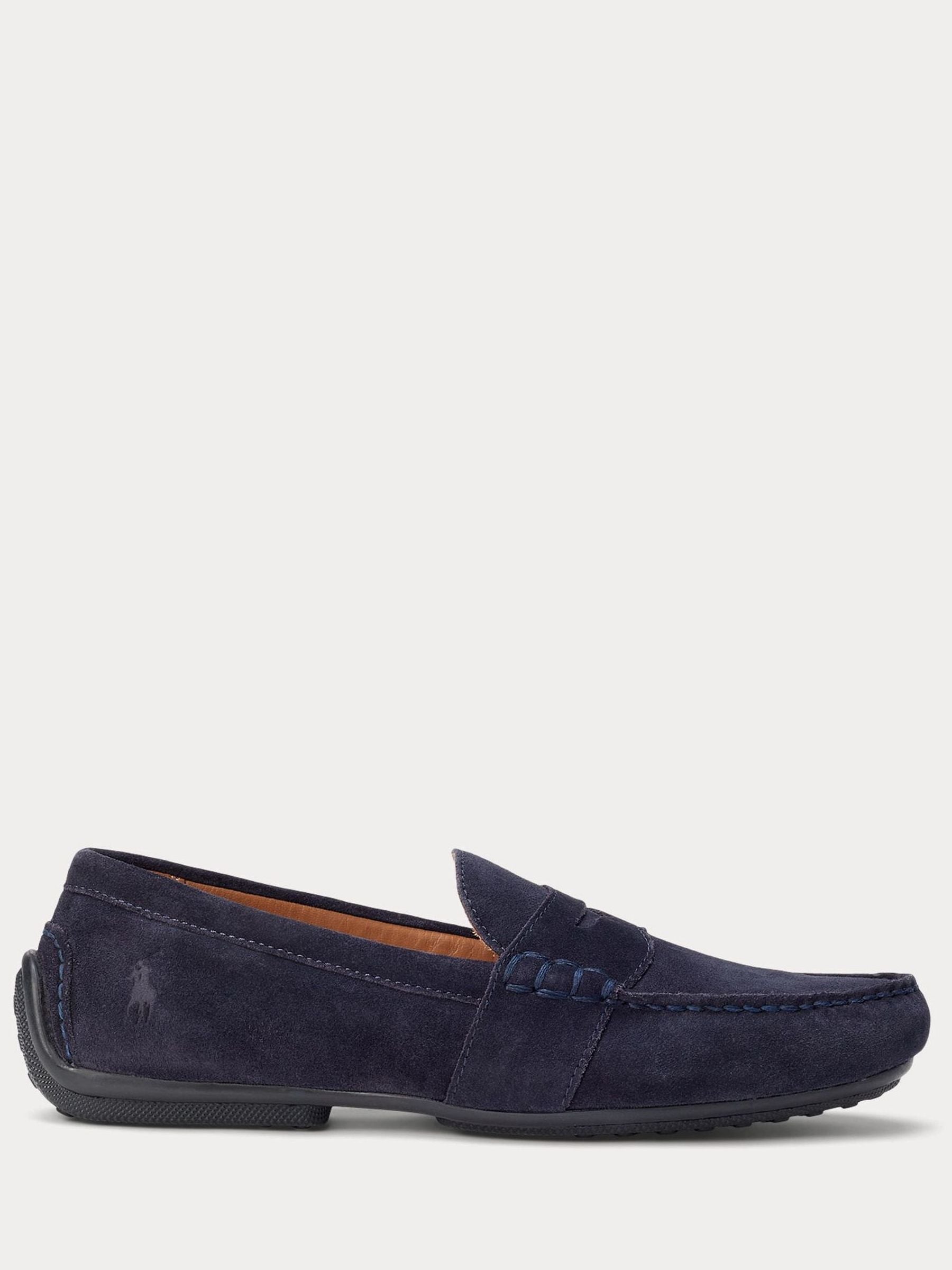 Polo Ralph Lauren Uomo Navy - Reynold - Mocassini Driver Scamosciati