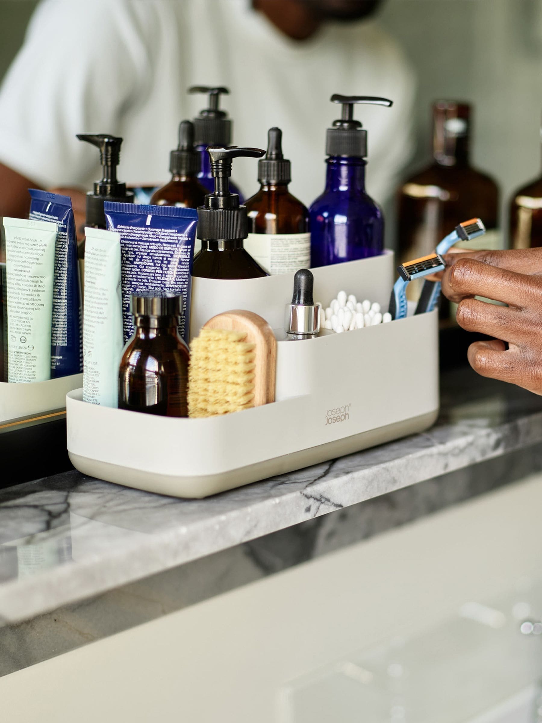 Joseph Joseph Ecru Easystore Bathroom Caddy