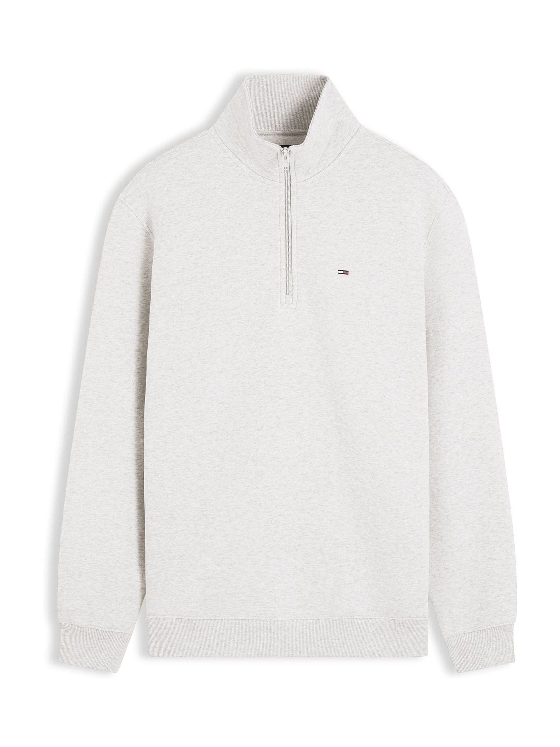 Tommy Jeans Grau Flag Quarter-Zip Sweatshirt - Bild 8
