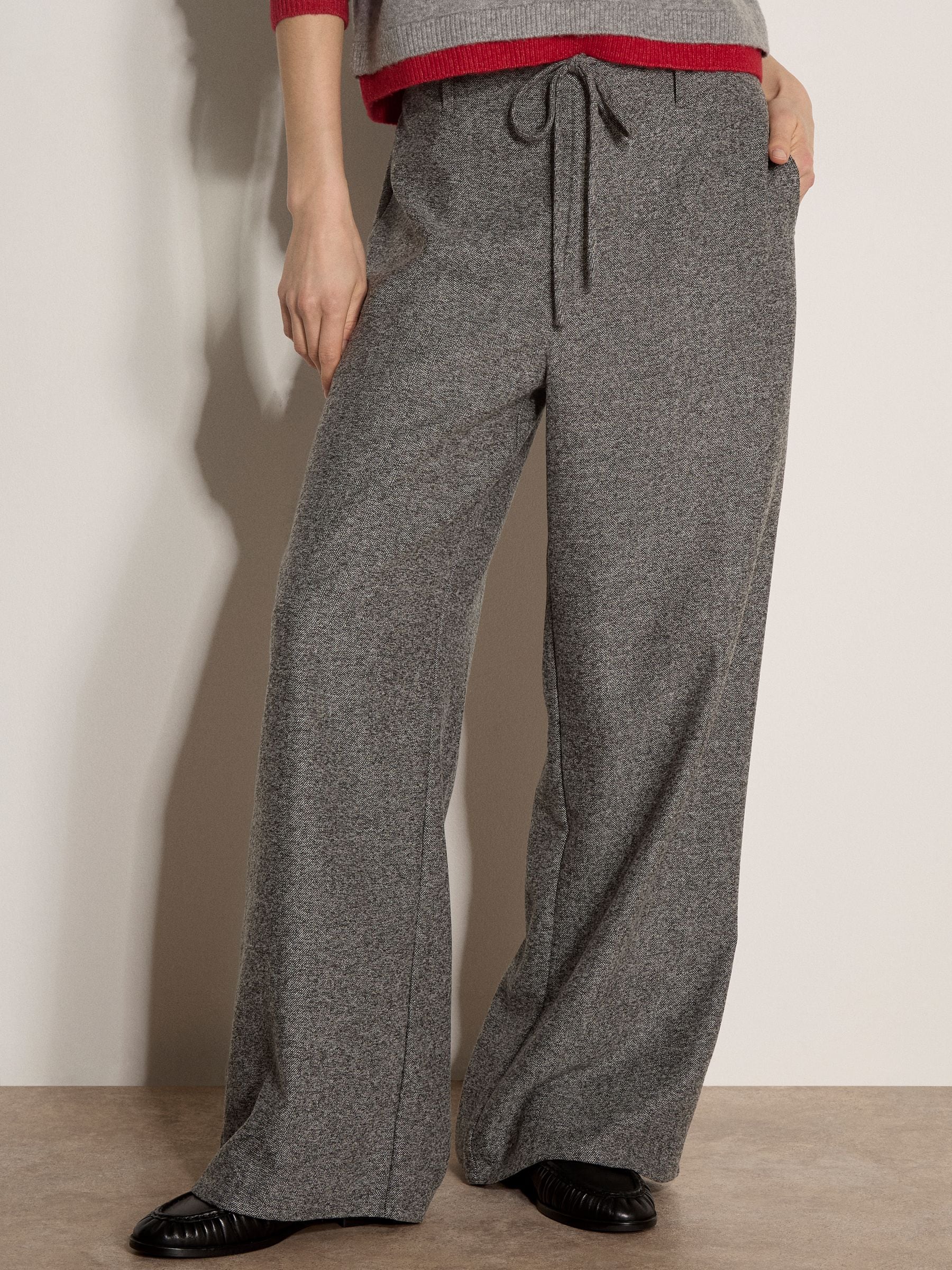 Apricot Damen Grau Stoffhose "Weite Hose" Mit Fischgrätmuster erhältlich in Größe von Baur - Bild 3
