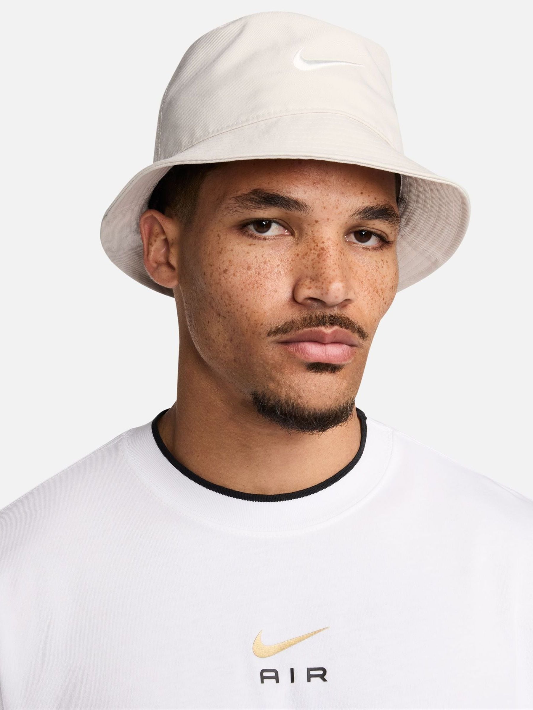 Nike White Apex Swoosh Bucket Hat