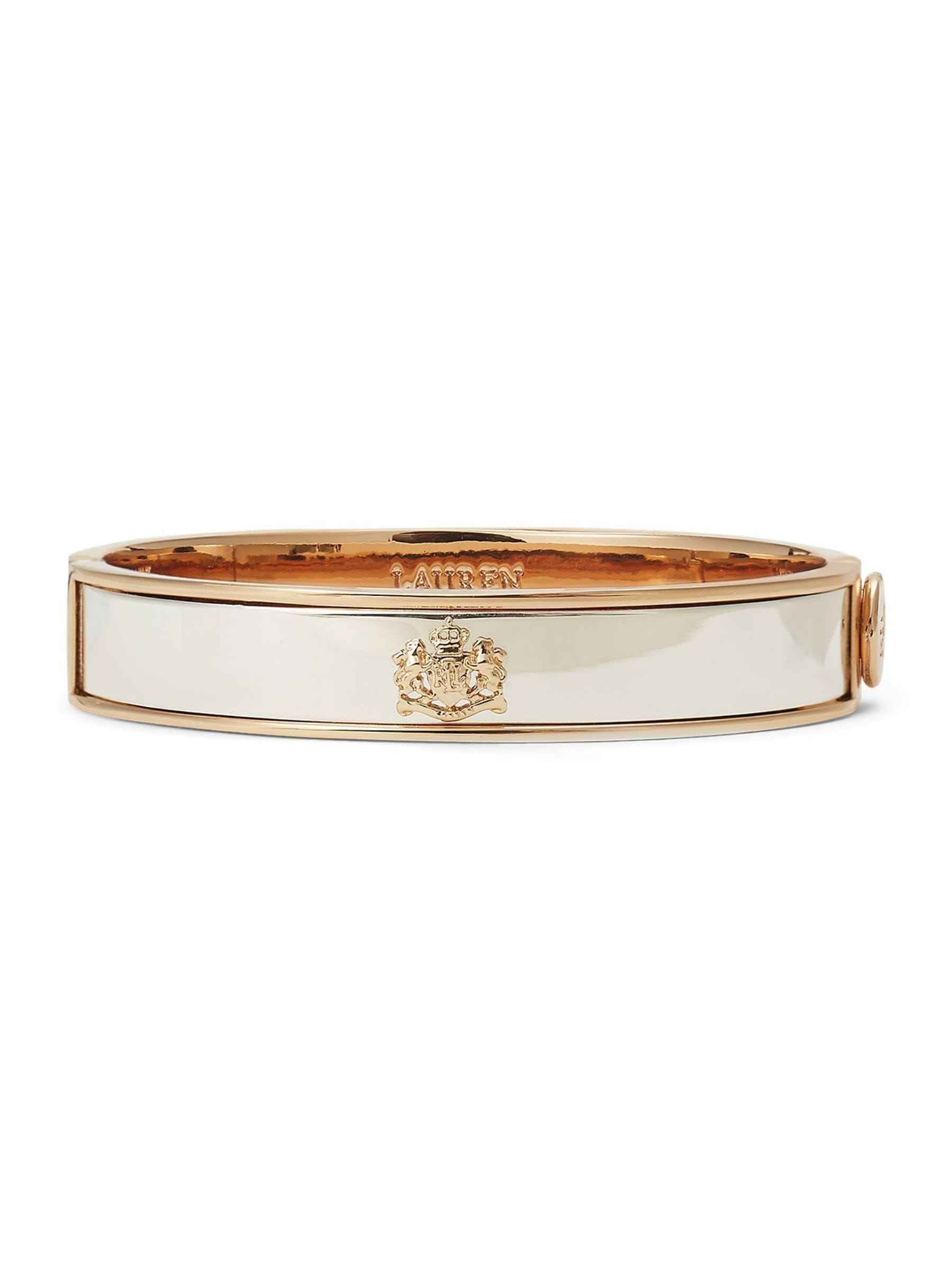 Lauren Ralph Lauren Gold Gold Tone Crest Bangle