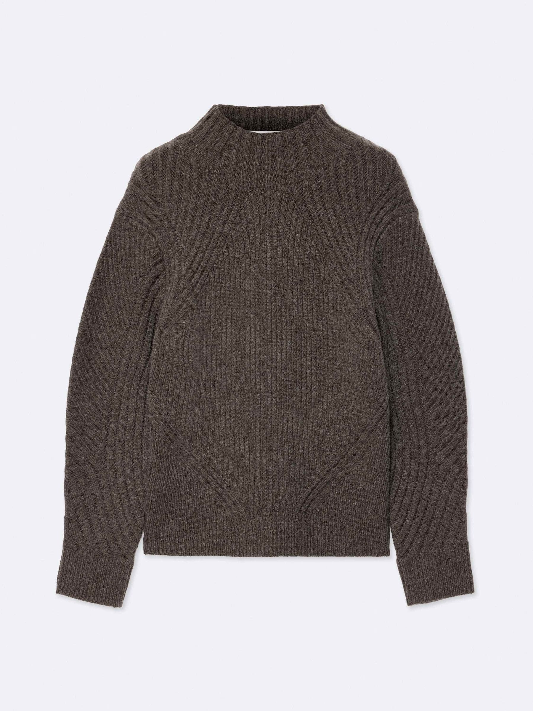 Allsaints Women's Sadie Relaxed-Fit Wool-Blend Jumper Brown Size L - Bild 4