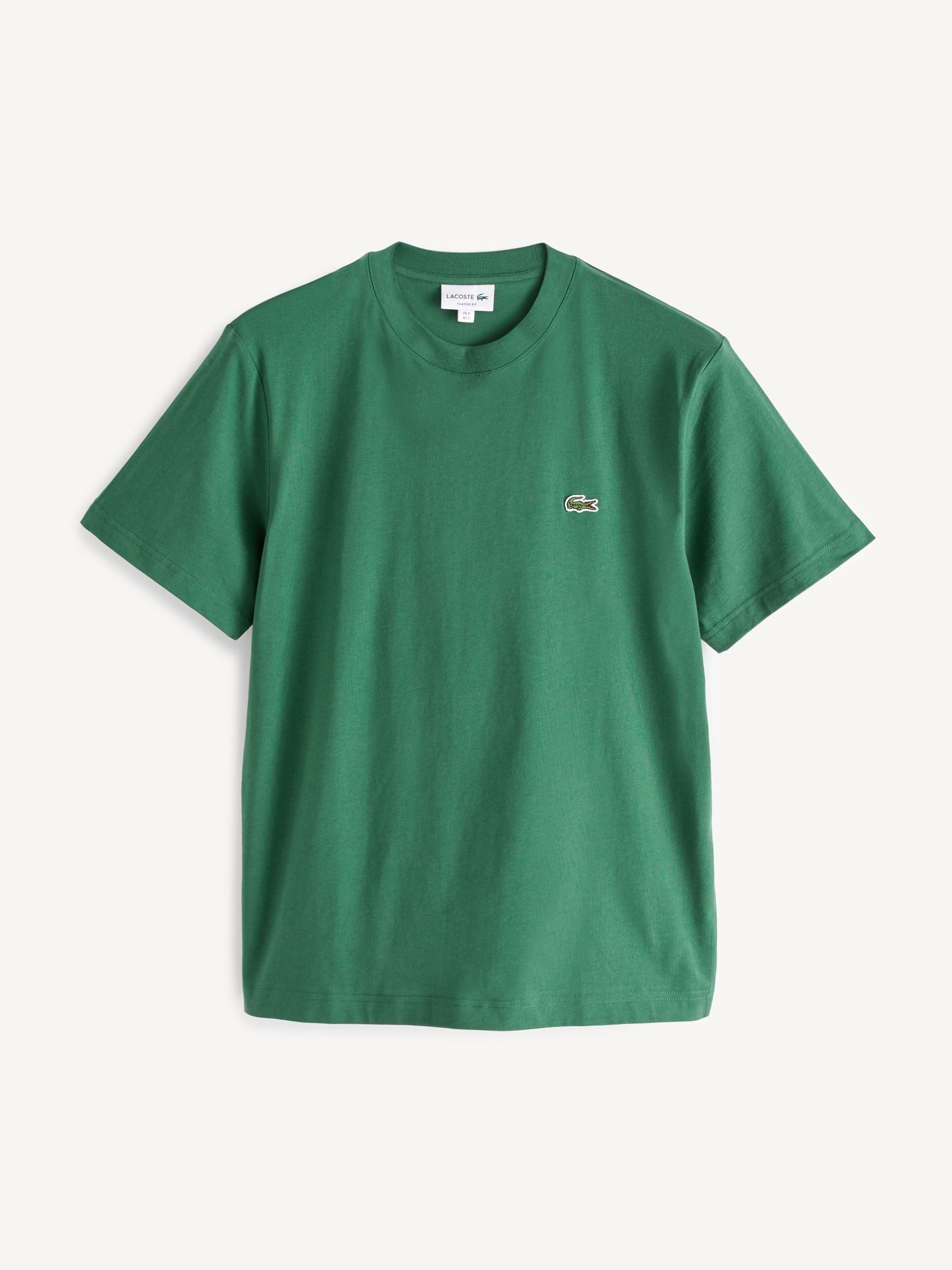 Lacoste Green Midweight Relaxed Fit Jersey Cotton T-Shirt