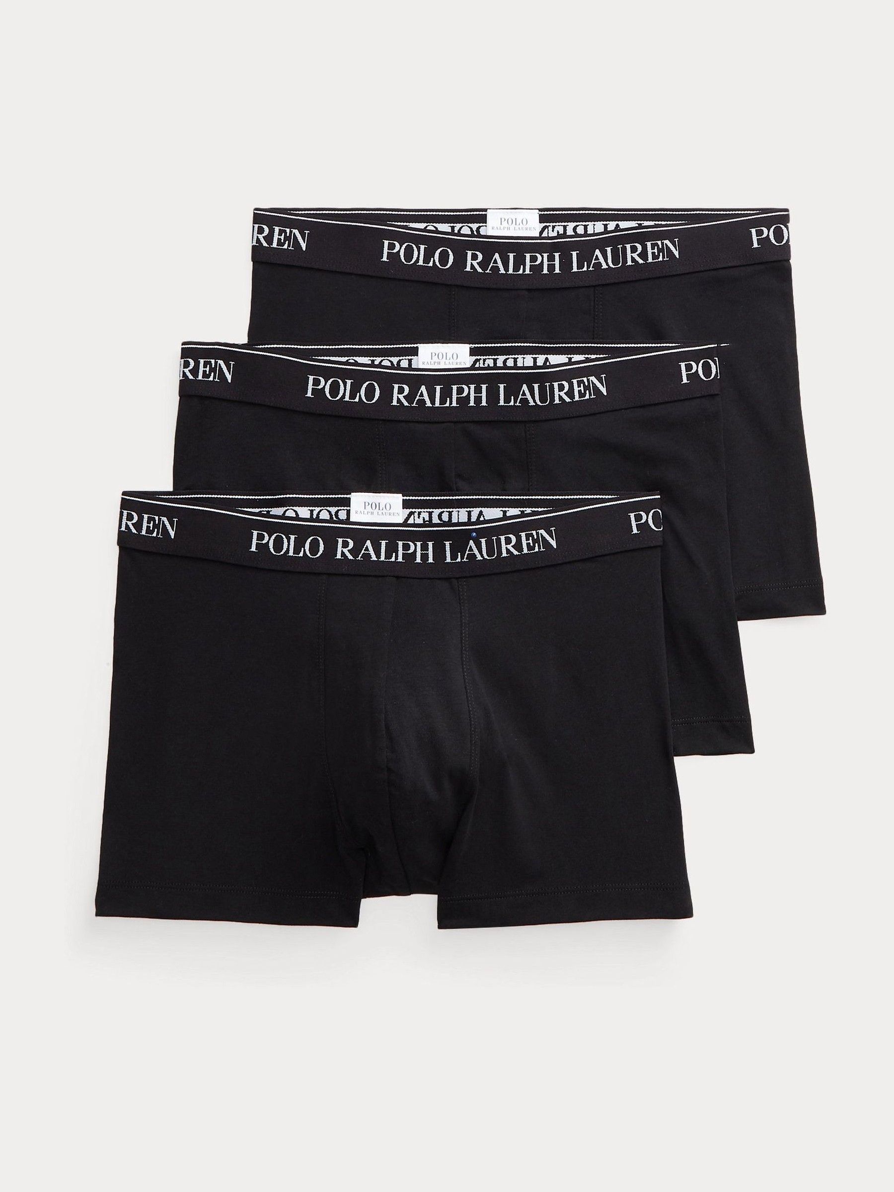Polo Ralph Lauren Black Stretch Cotton Boxers 3 Pack