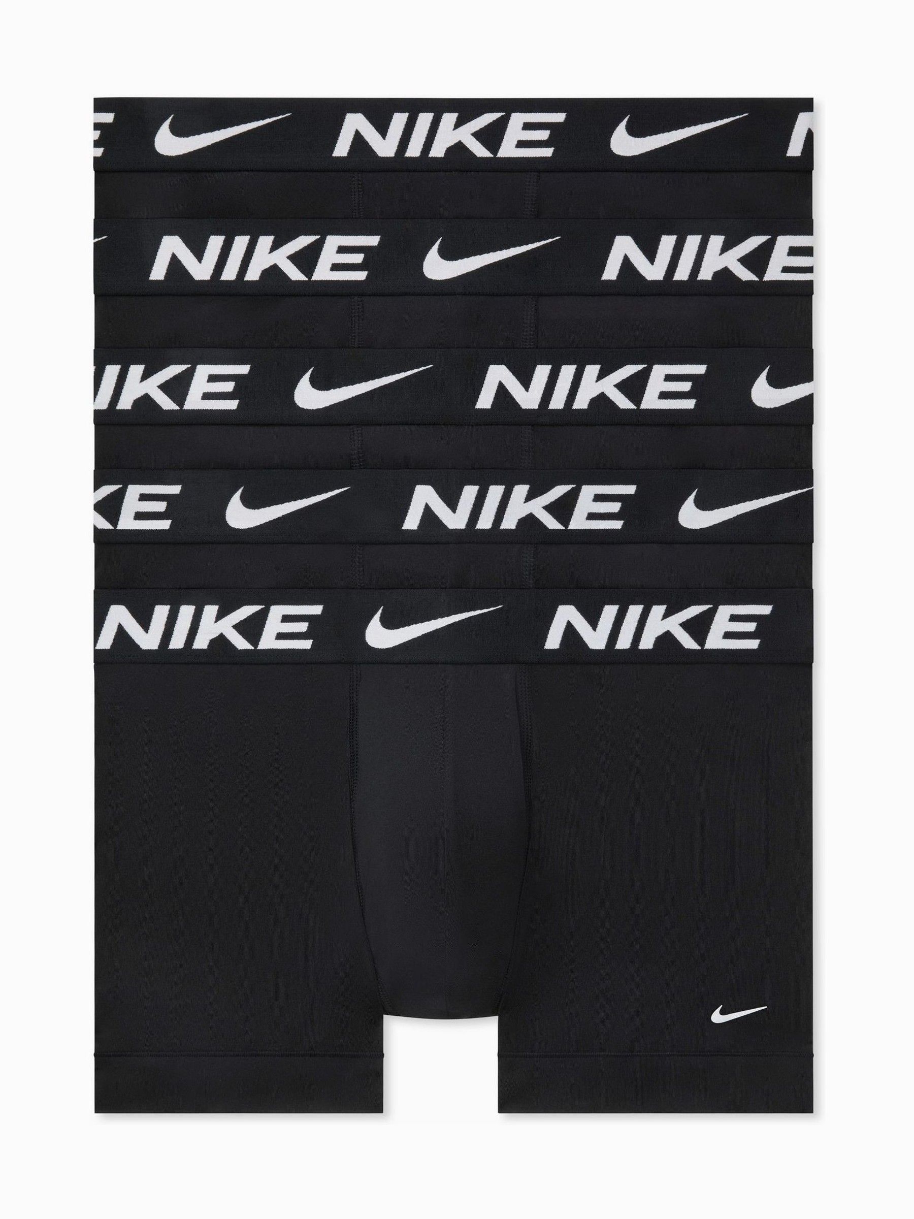 Nike Herren Schwarz Boxer Shorts, 5Er Pack - Essential Micro Trunks, Dri-Fit Micro, Logobund, Einfarbig, Größe Xxl In - Bild 5