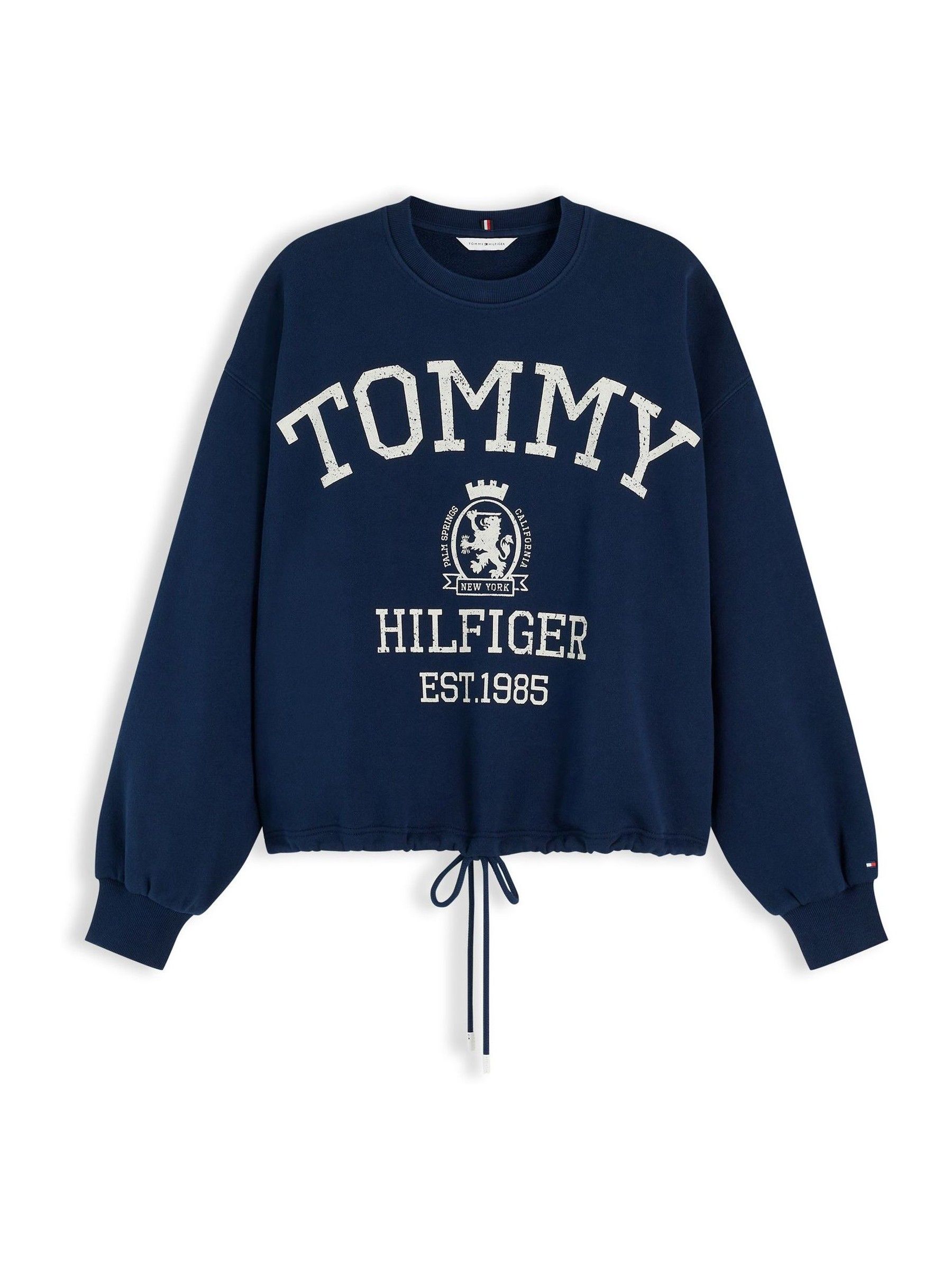 VAN GRAAF Tommy Hilfiger Damen Marine Sweatshirt Baumwolle Blau, Extra Groß - Bild 3