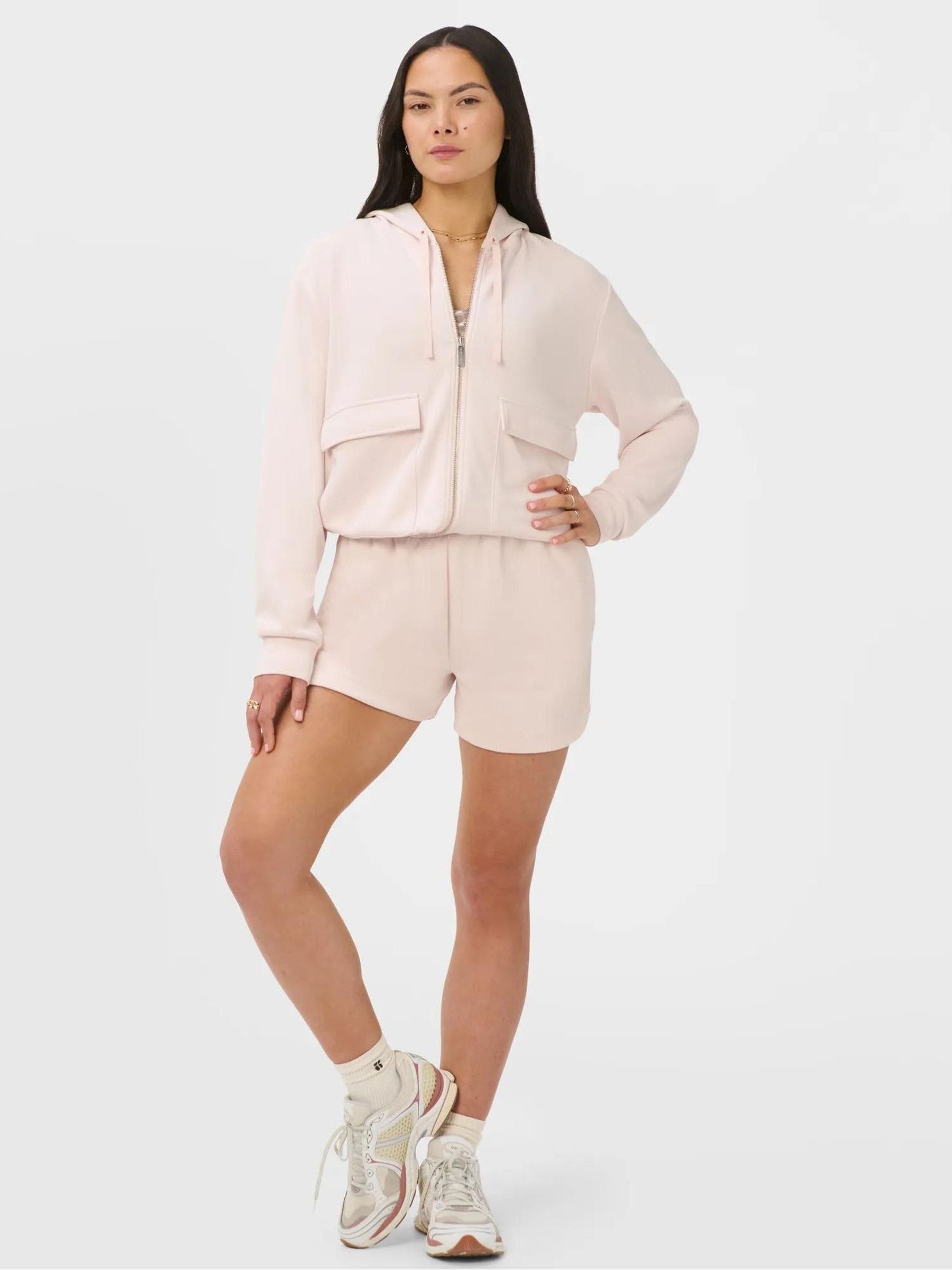 Sweaty Betty Sand Wash Cloudweight Zip Through Hoodie