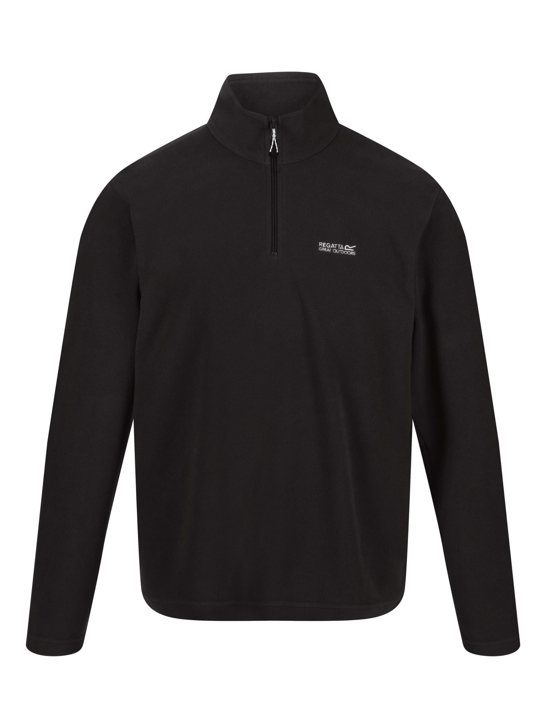 Felpa Regatta Felpa Con Zip In Pile Thompson Uomo Nero Grande - Immagine 4